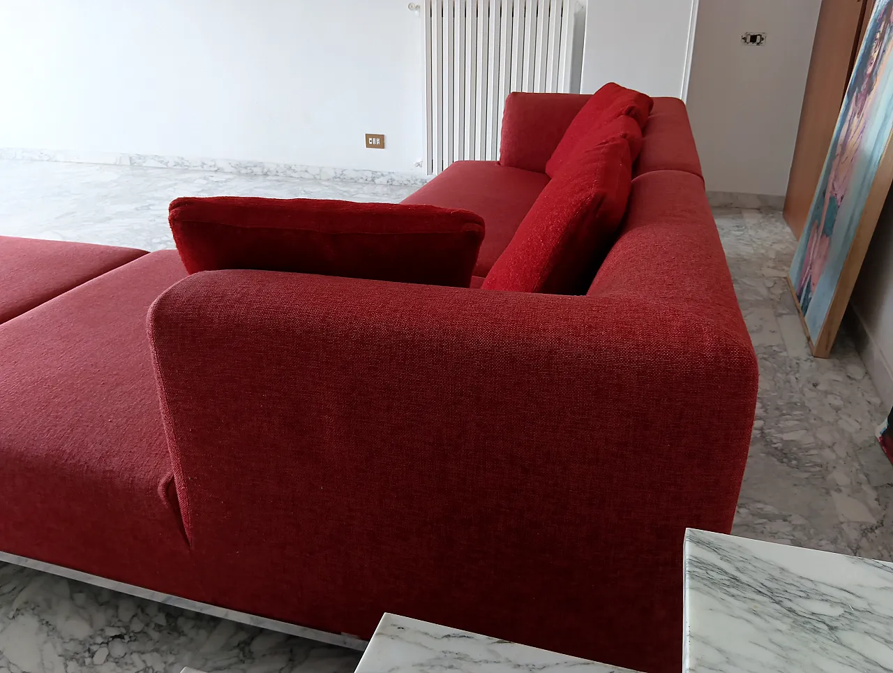 B&B ITALIA sofa SOLO 246 MAXALTO in red material cotton, 2000s 91