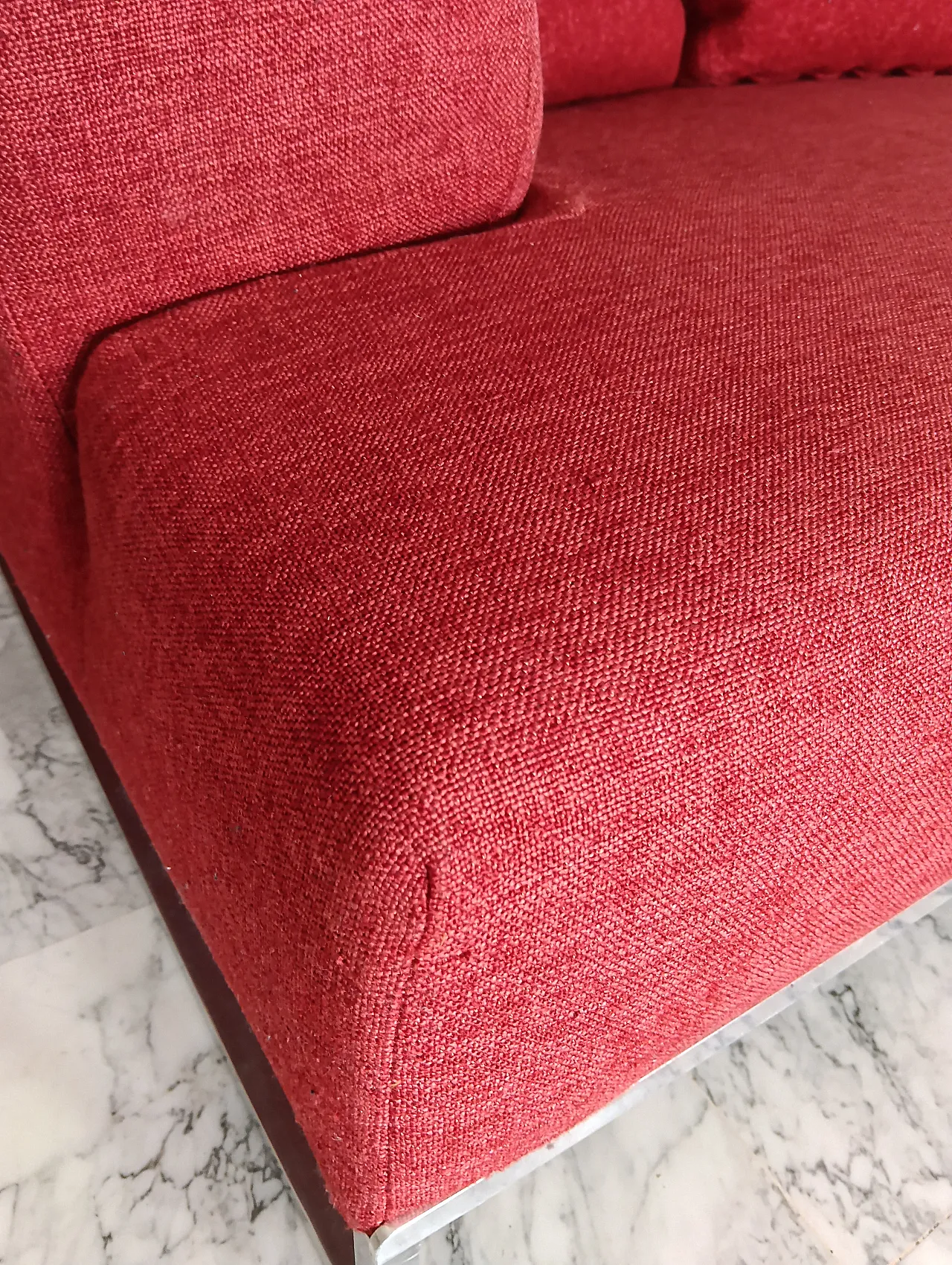 B&B ITALIA sofa SOLO 246 MAXALTO in red material cotton, 2000s 100