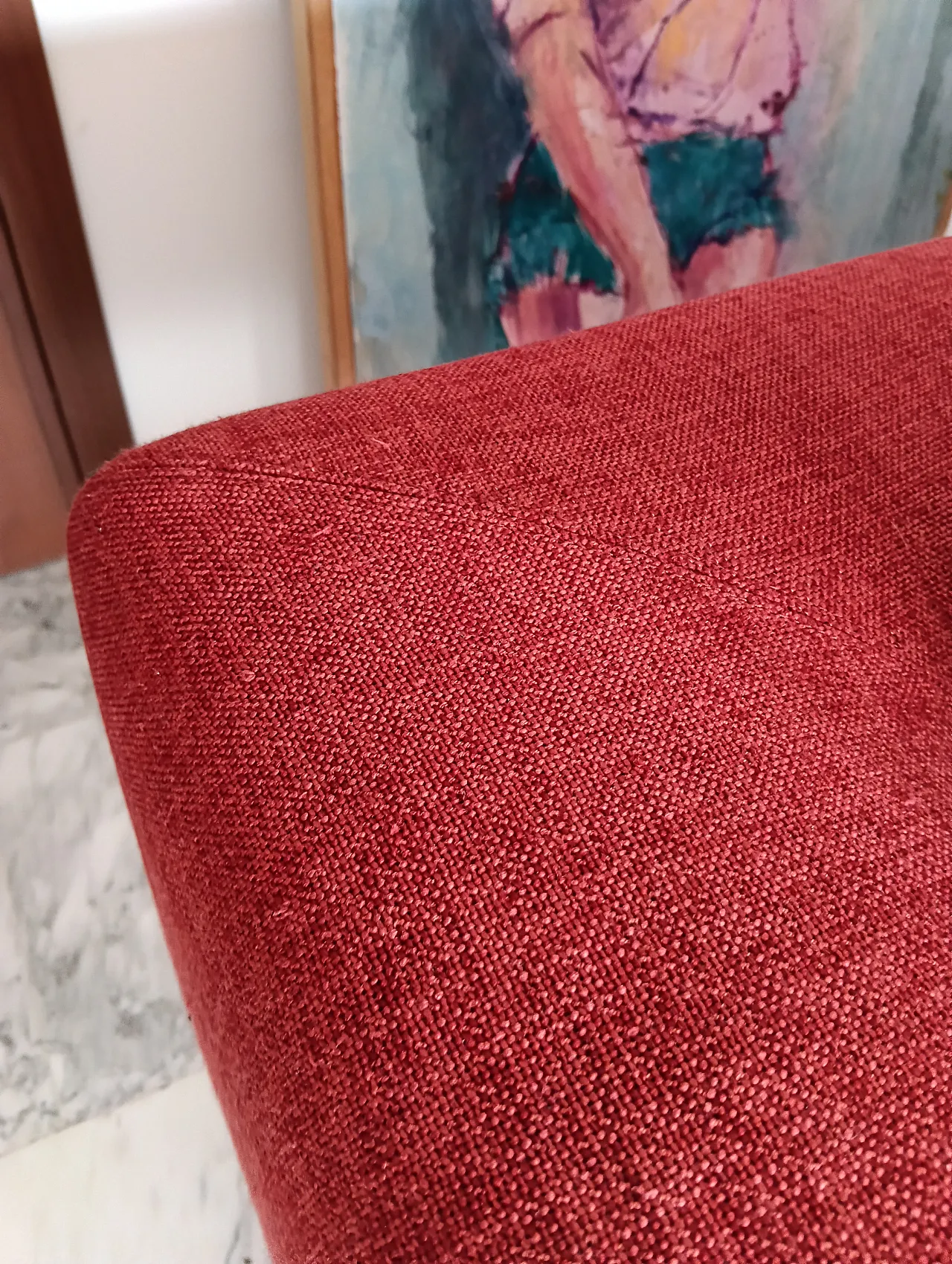 B&B ITALIA sofa SOLO 246 MAXALTO in red material cotton, 2000s 103
