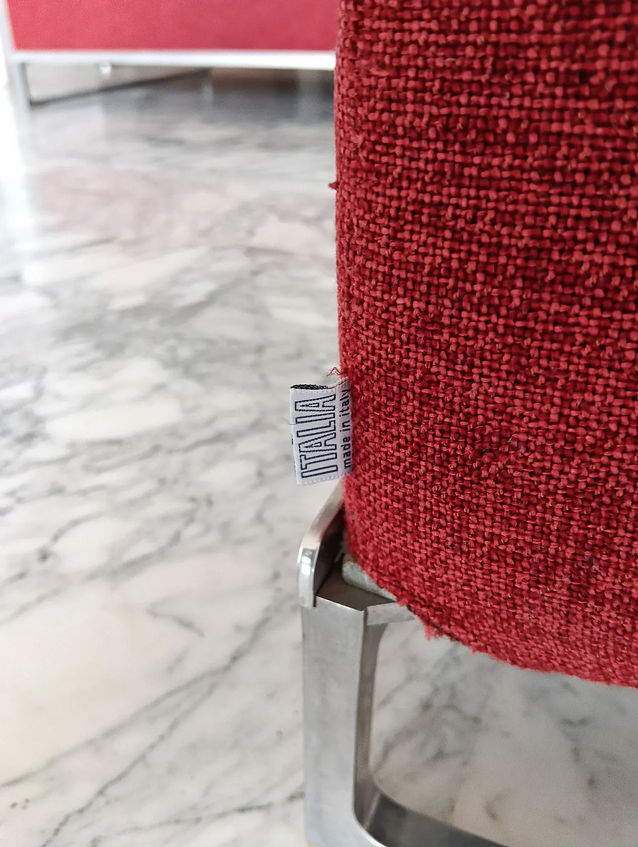 B&B ITALIA sofa SOLO 246 MAXALTO in red material cotton, 2000s 107