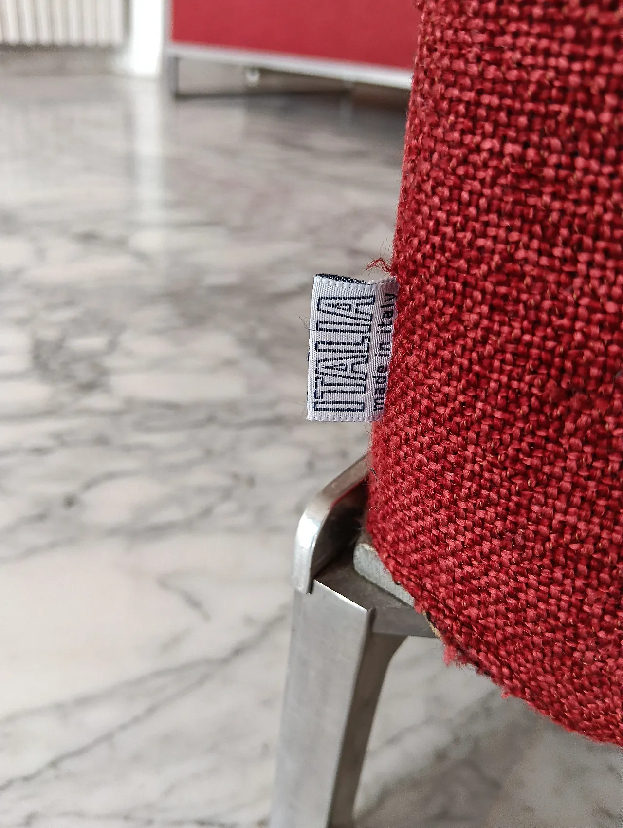 B&B ITALIA sofa SOLO 246 MAXALTO in red material cotton, 2000s 109