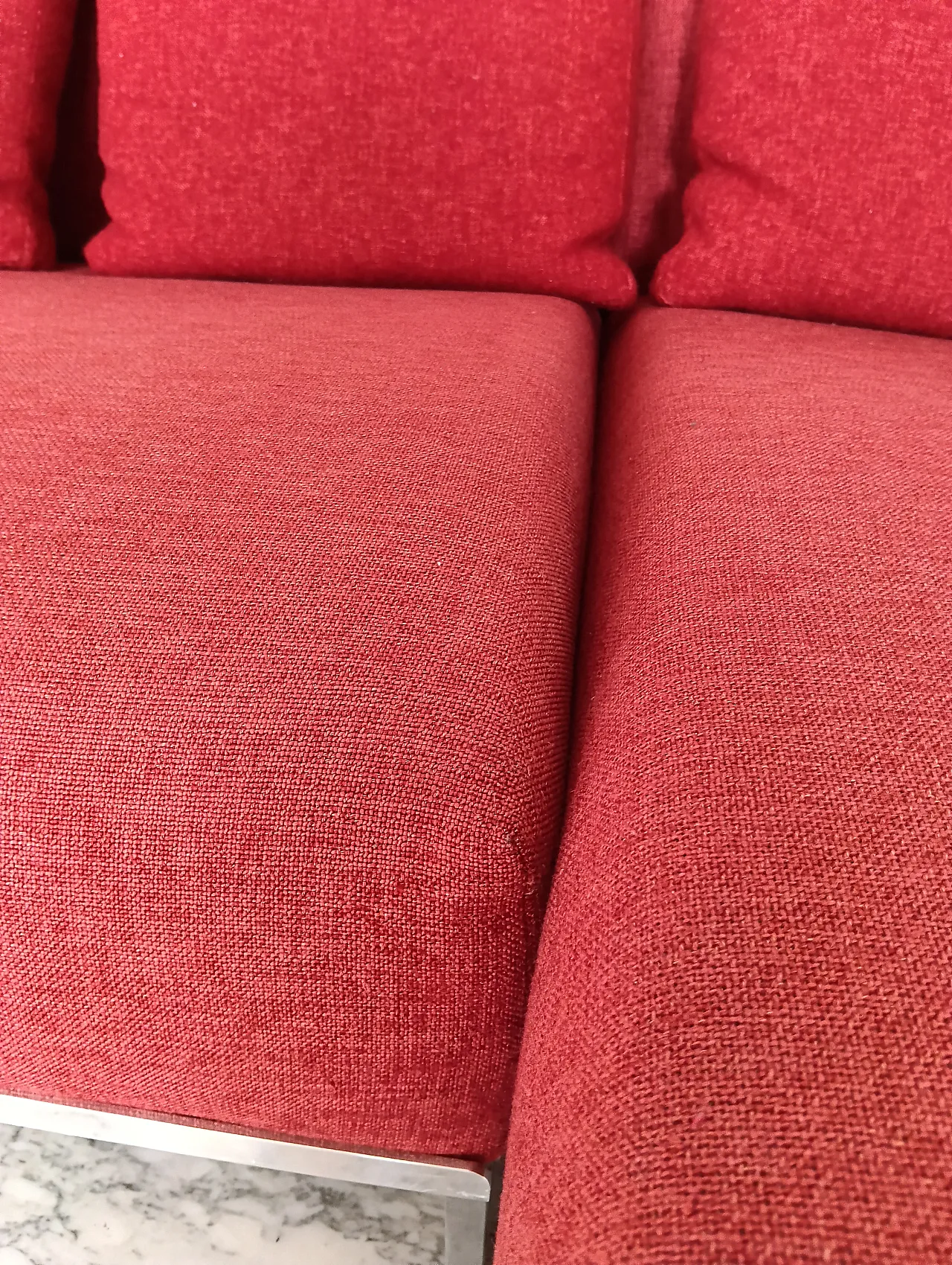 B&B ITALIA sofa SOLO 246 MAXALTO in red material cotton, 2000s 112