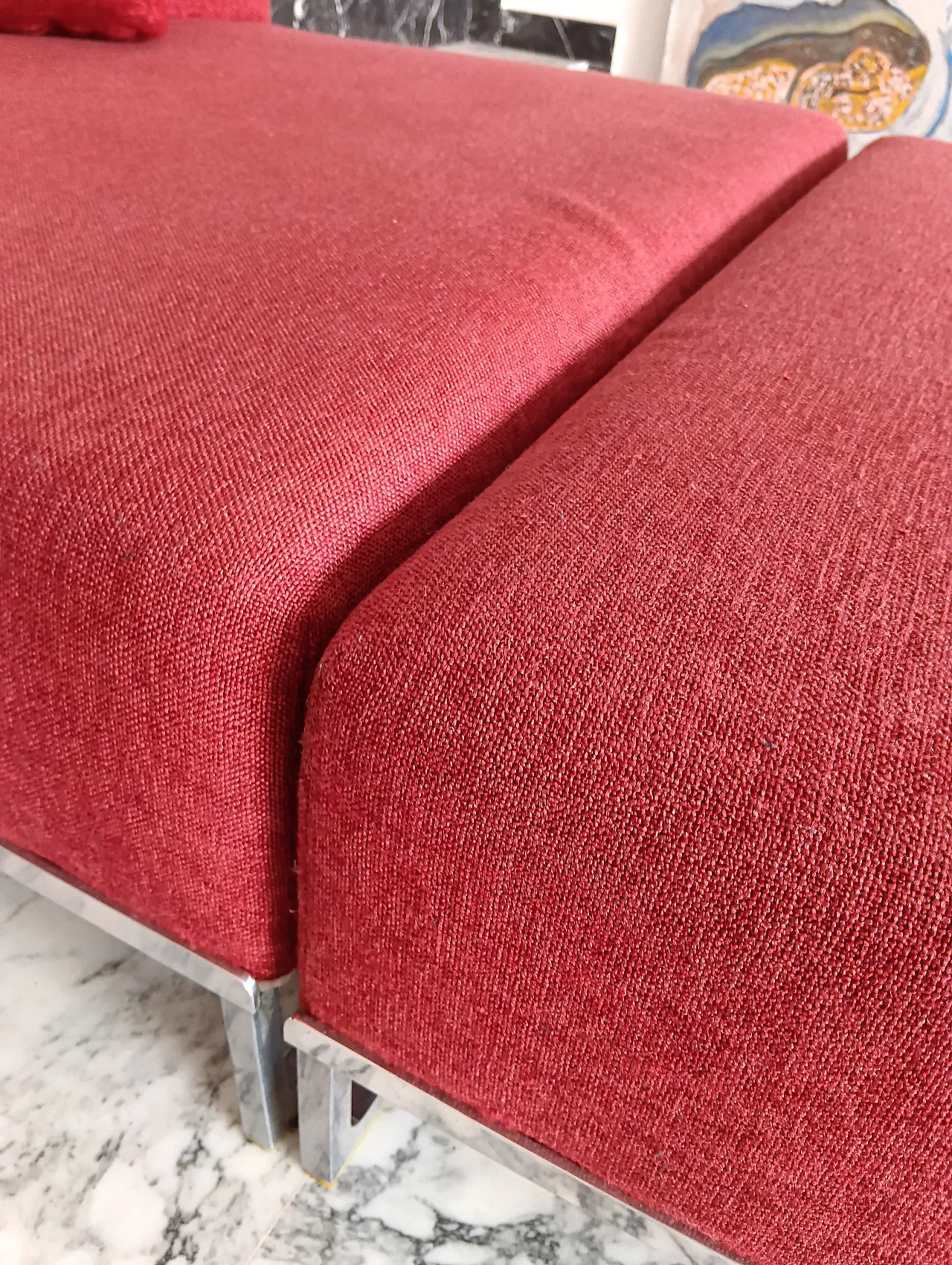B&B ITALIA sofa SOLO 246 MAXALTO in red material cotton, 2000s 114