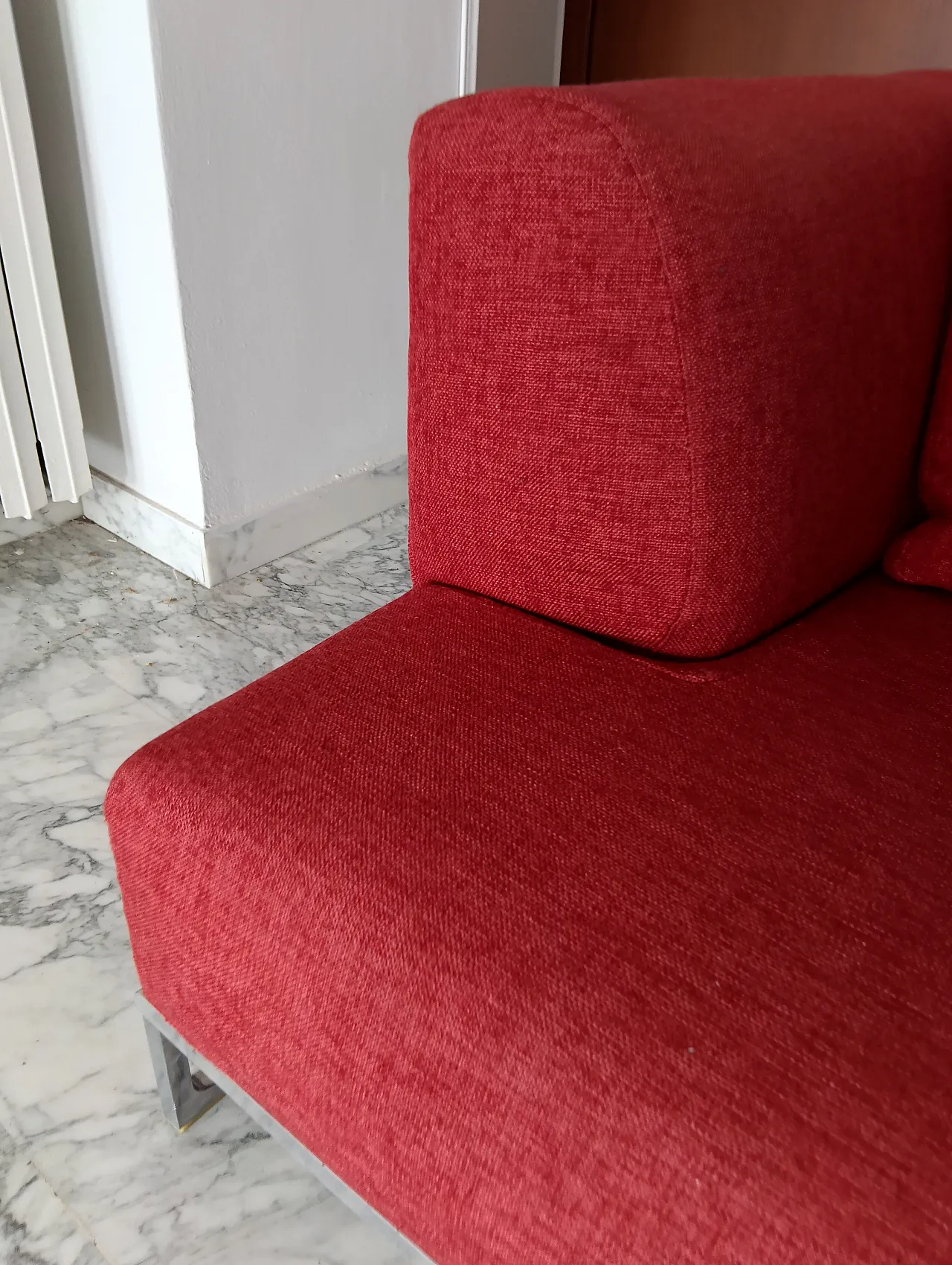 B&B ITALIA sofa SOLO 246 MAXALTO in red material cotton, 2000s 115