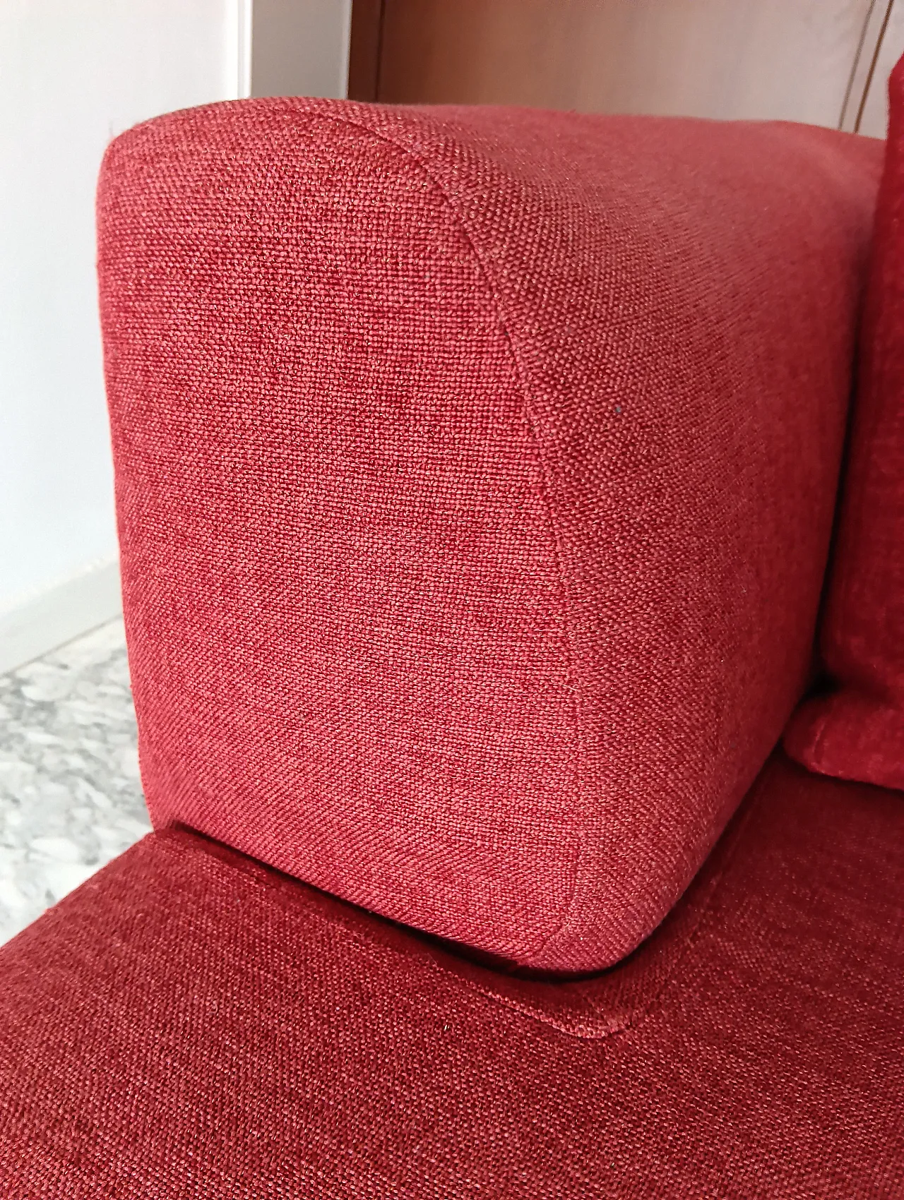 B&B ITALIA sofa SOLO 246 MAXALTO in red material cotton, 2000s 117
