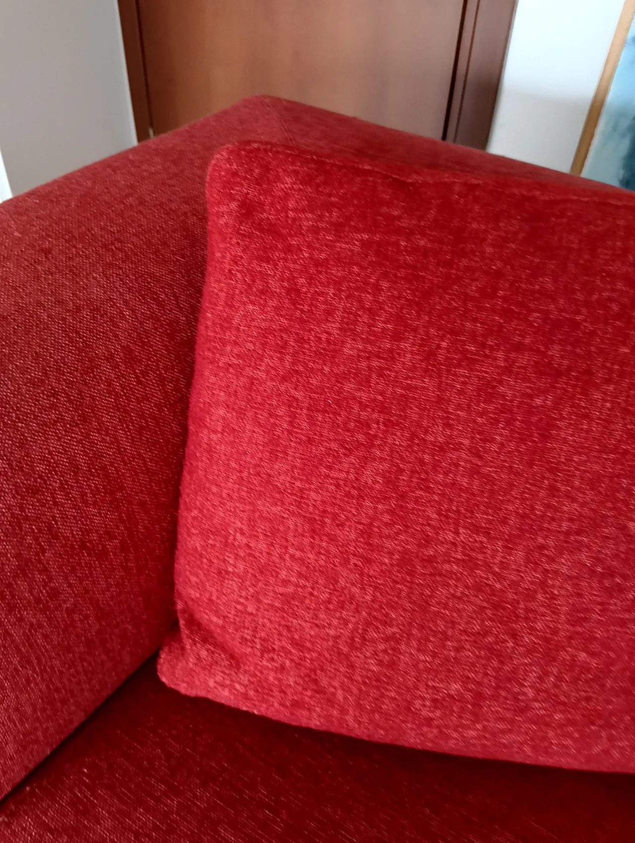 B&B ITALIA sofa SOLO 246 MAXALTO in red material cotton, 2000s 118
