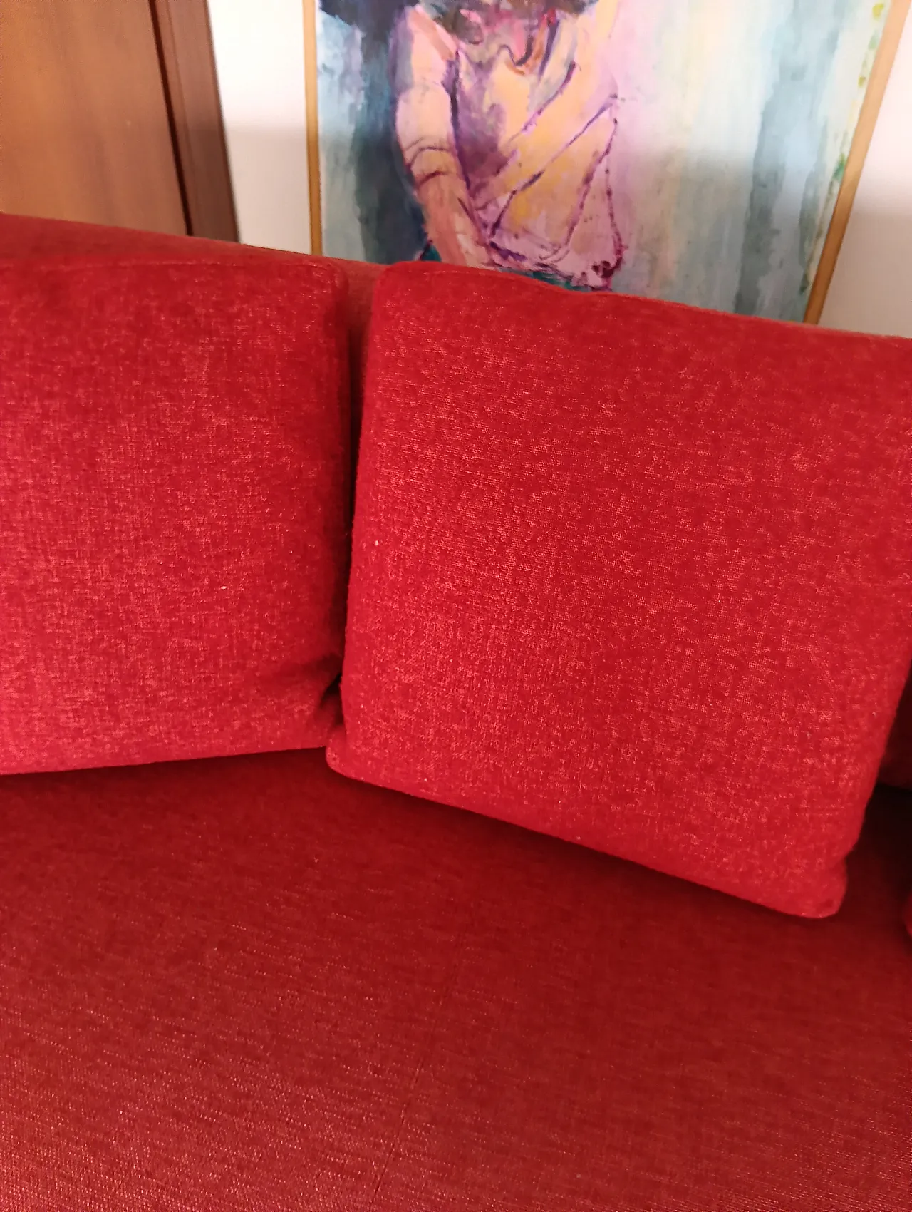 B&B ITALIA sofa SOLO 246 MAXALTO in red material cotton, 2000s 119