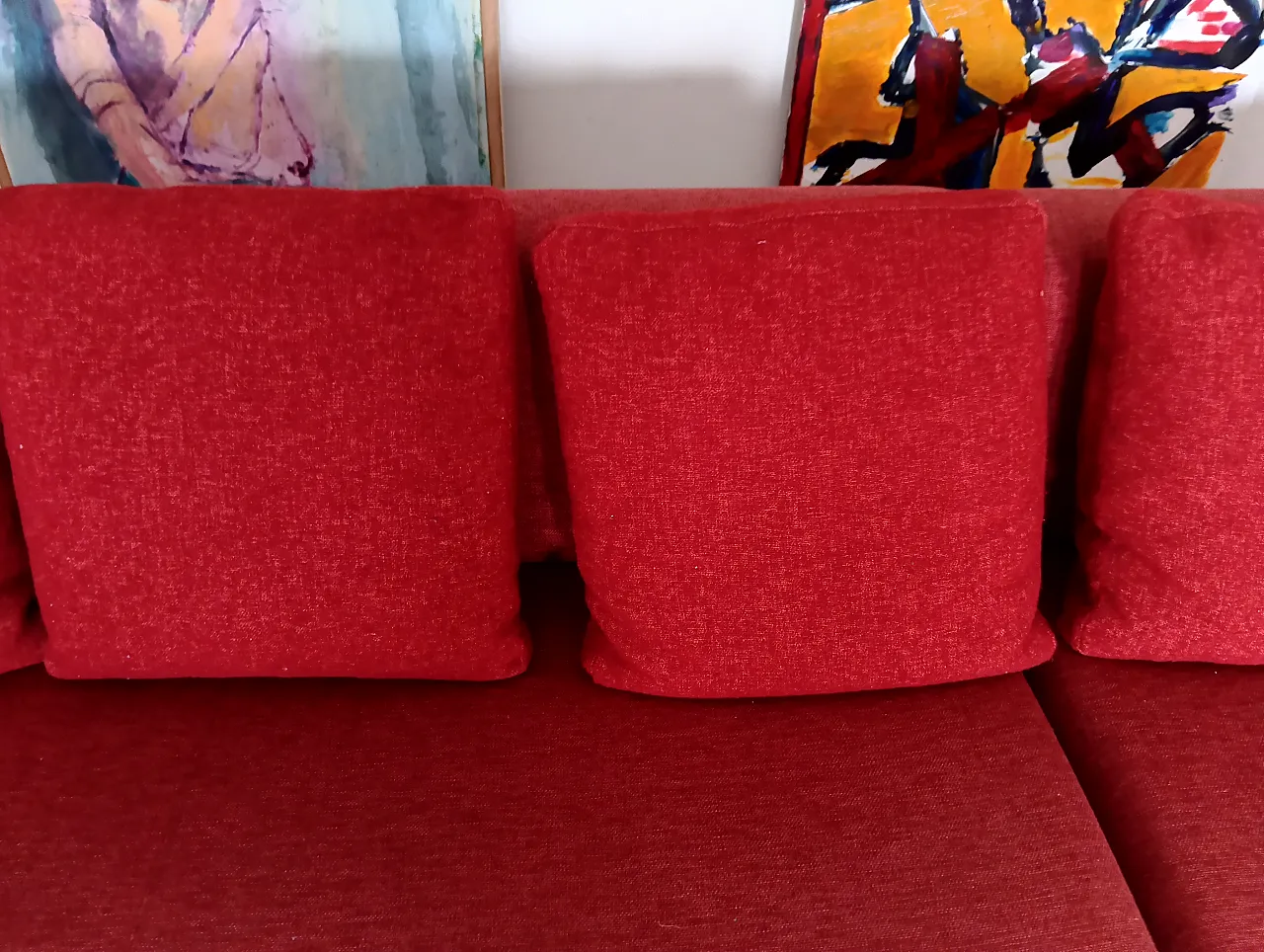 B&B ITALIA sofa SOLO 246 MAXALTO in red material cotton, 2000s 120