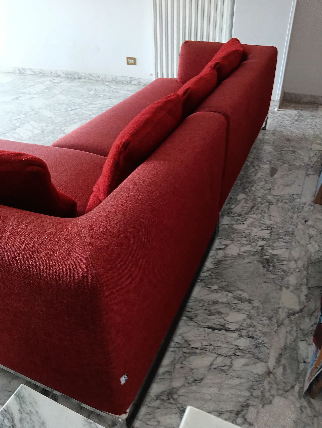B&B ITALIA sofa SOLO 246 MAXALTO in red material cotton, 2000s 129