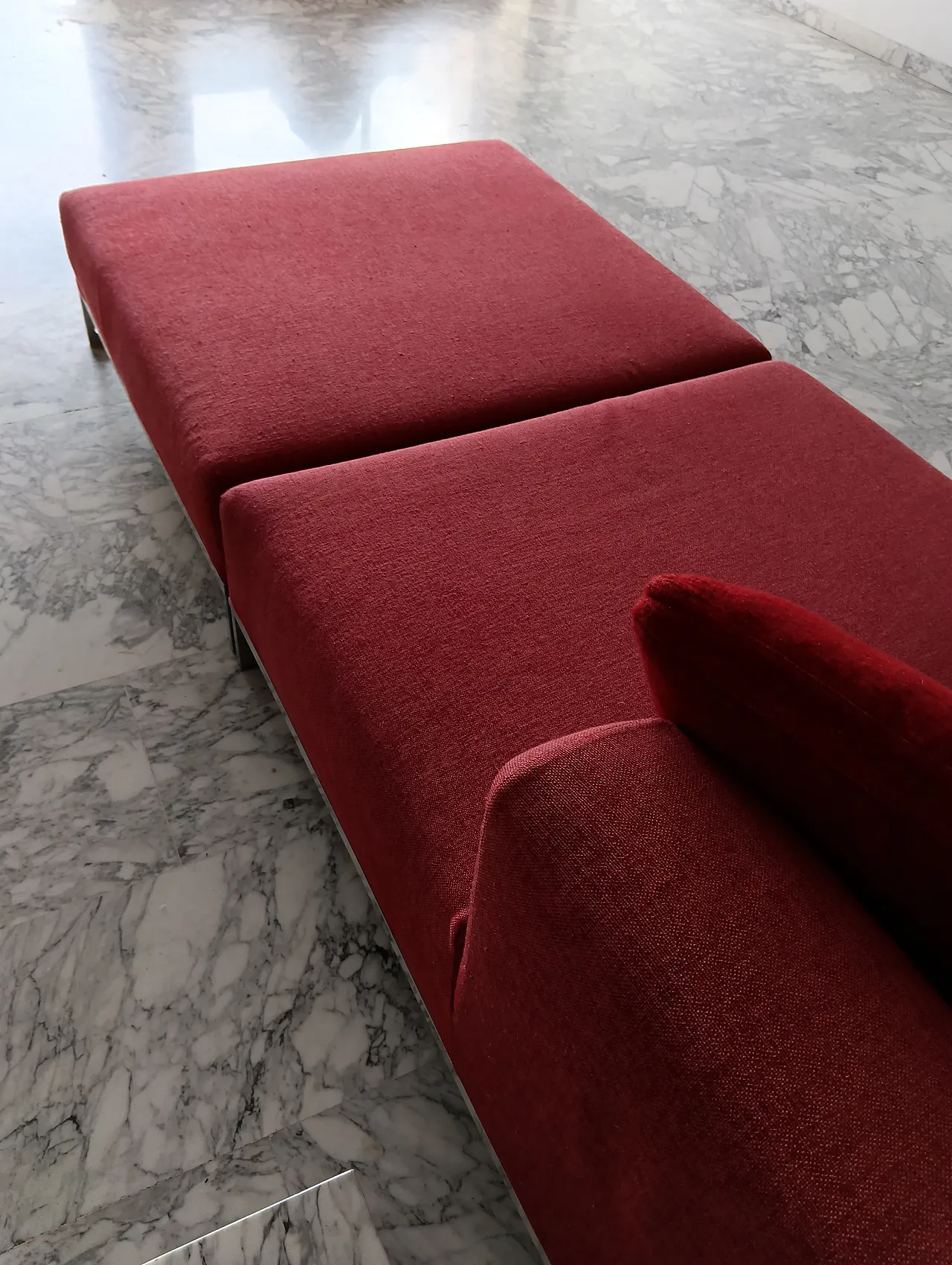 B&B ITALIA sofa SOLO 246 MAXALTO in red material cotton, 2000s 130