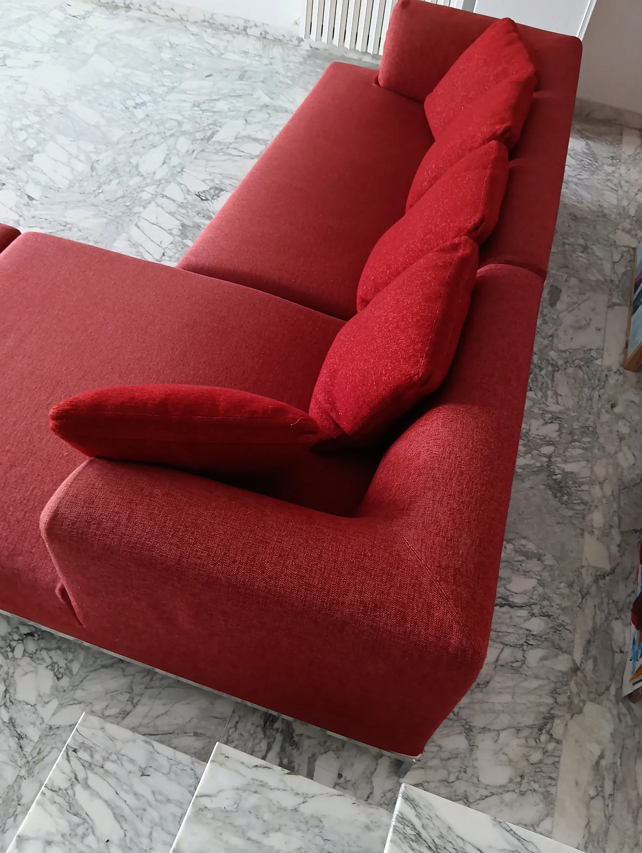B&B ITALIA sofa SOLO 246 MAXALTO in red material cotton, 2000s 133