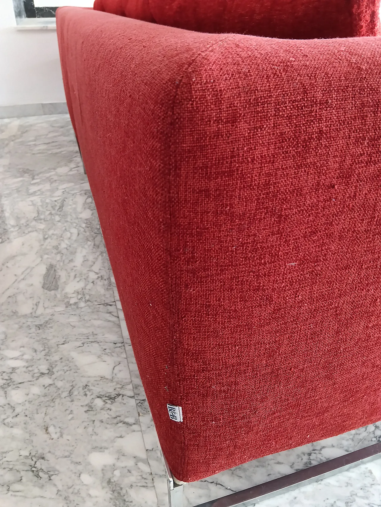 B&B ITALIA sofa SOLO 246 MAXALTO in red material cotton, 2000s 138