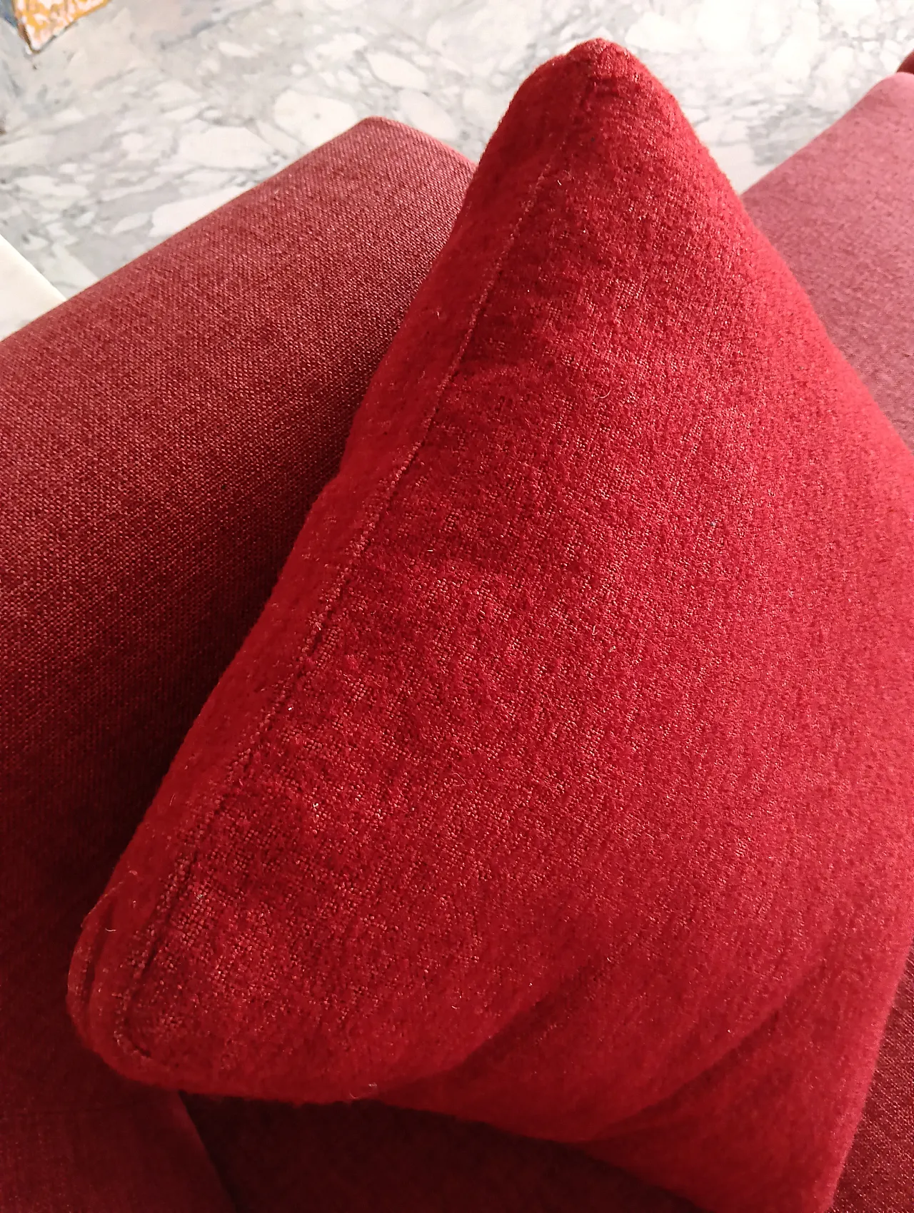 B&B ITALIA sofa SOLO 246 MAXALTO in red material cotton, 2000s 142