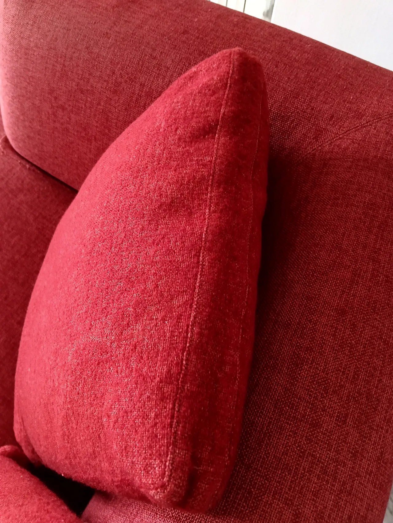B&B ITALIA sofa SOLO 246 MAXALTO in red material cotton, 2000s 144