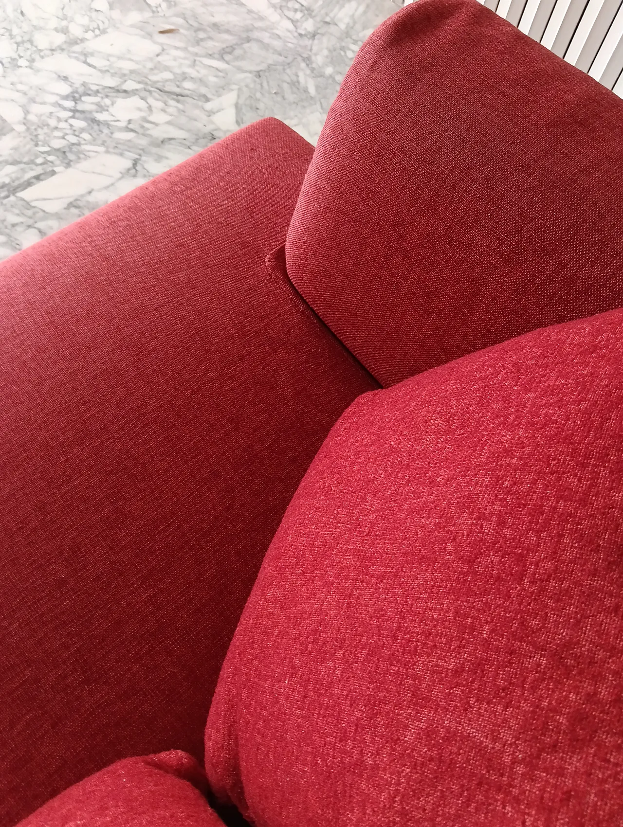 B&B ITALIA sofa SOLO 246 MAXALTO in red material cotton, 2000s 145