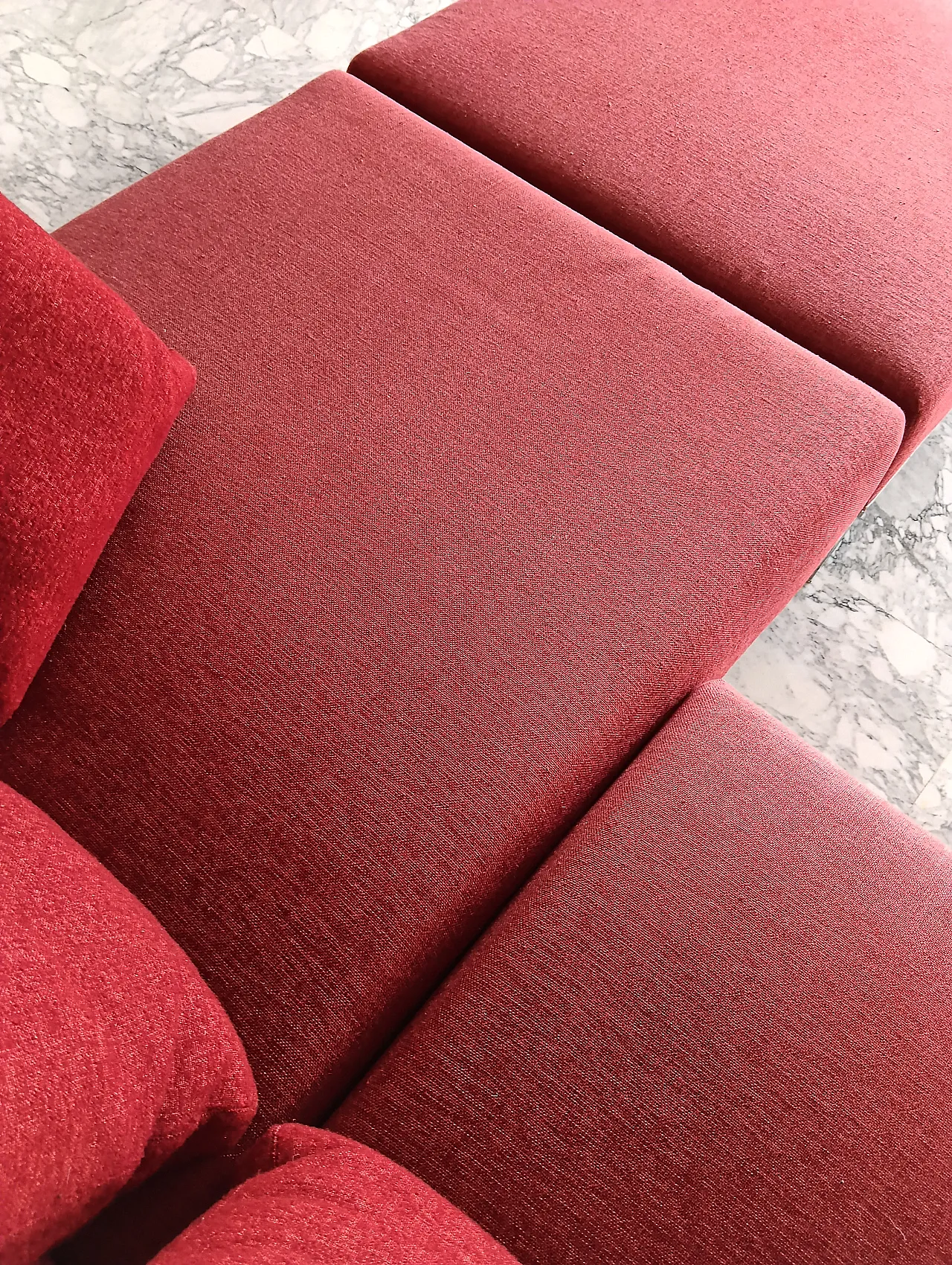 B&B ITALIA sofa SOLO 246 MAXALTO in red material cotton, 2000s 147