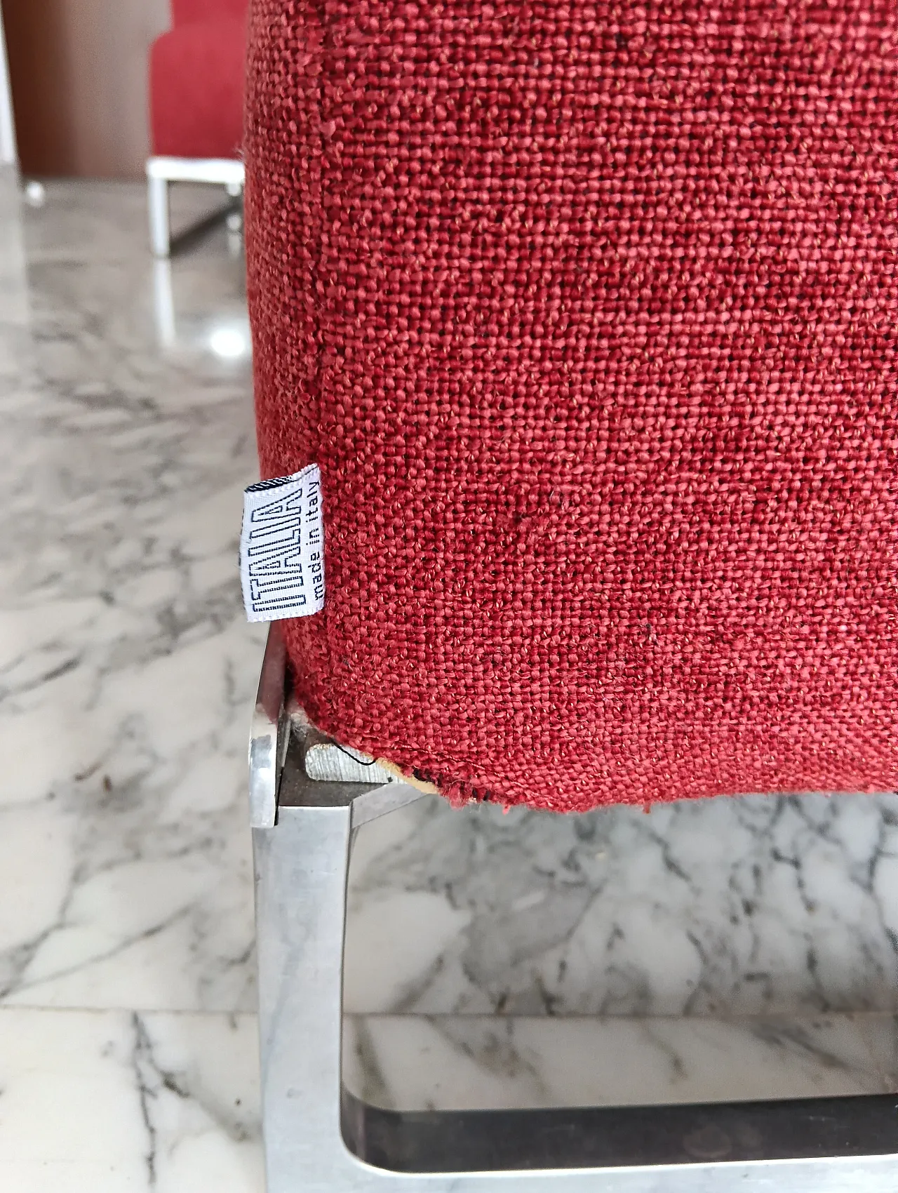 B&B ITALIA sofa SOLO 246 MAXALTO in red material cotton, 2000s 165