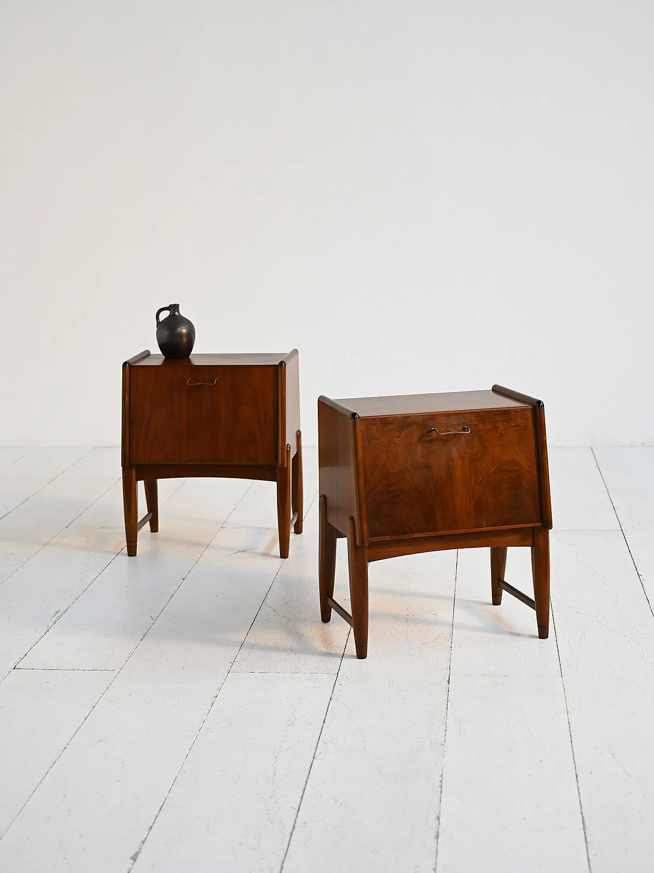 Pair of teak bedside tables by A. Che Laursen, Denmark 1950s 4