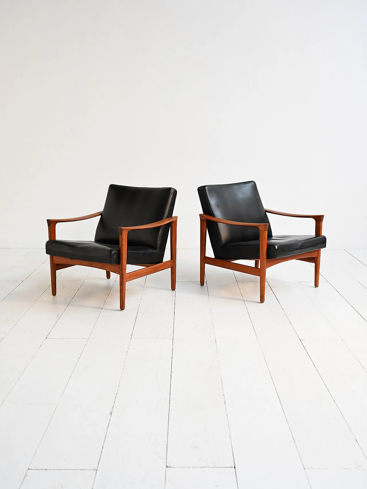 Pair of Oslo armchairs by Inge Andersson for Bröderna Anderssons, 60s 1