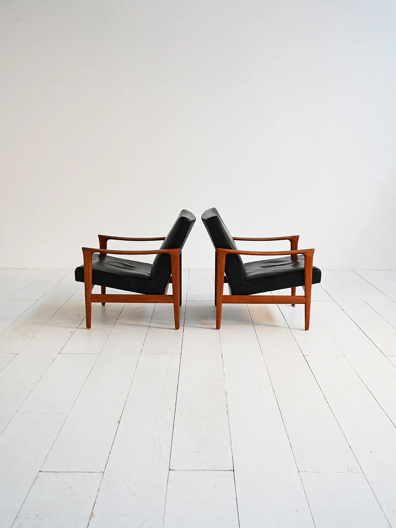 Pair of Oslo armchairs by Inge Andersson for Bröderna Anderssons, 60s 3