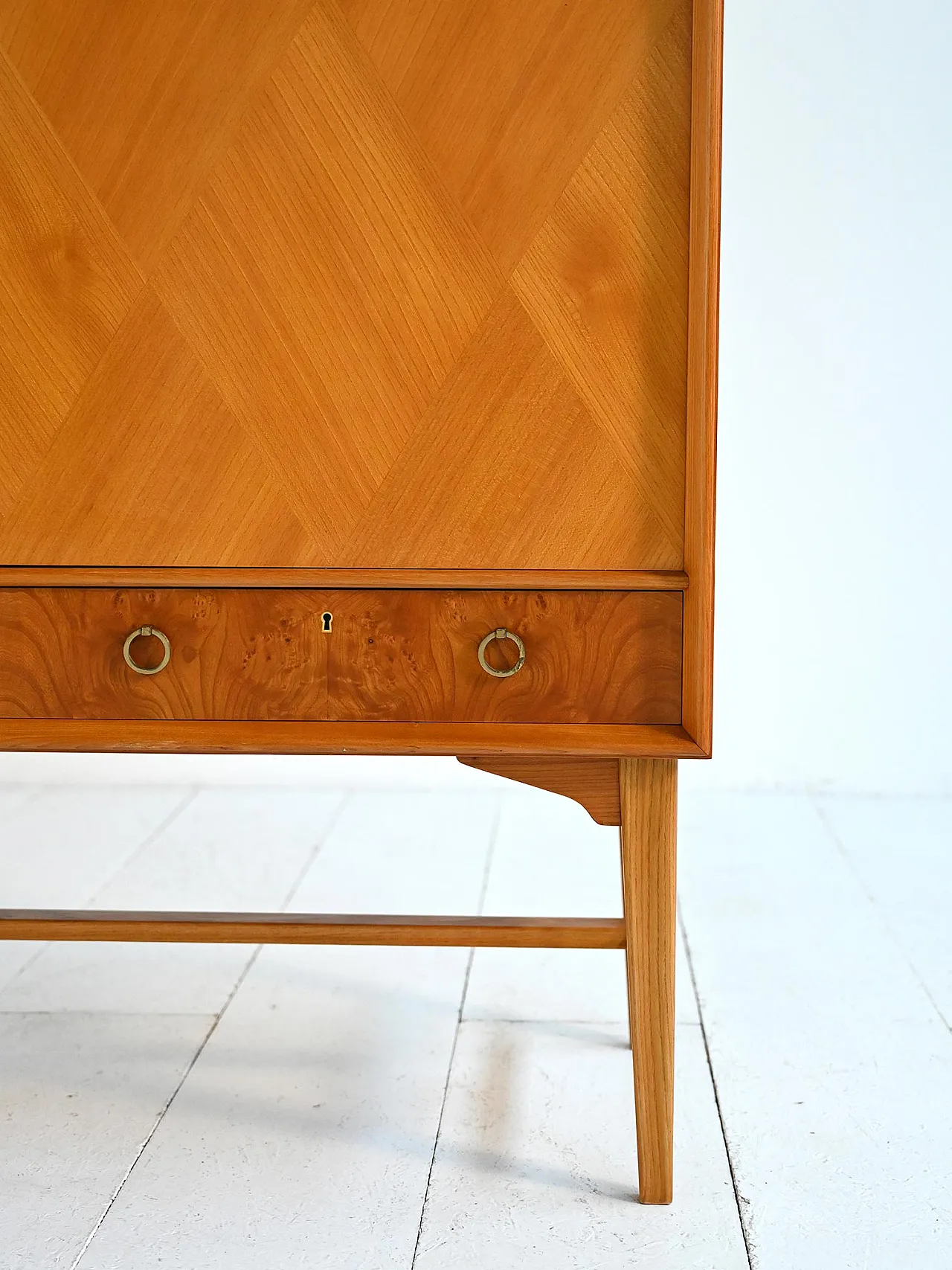 AB Seffle Möbelfabrik elm and briar furniture from the 1950s 6