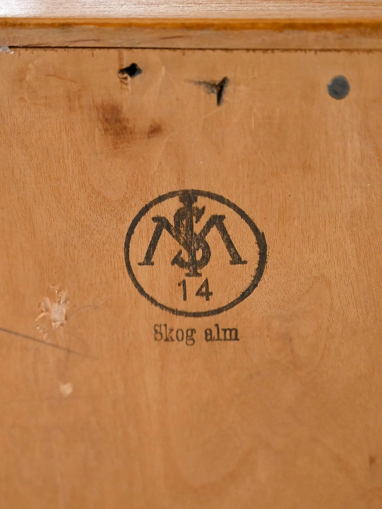 AB Seffle Möbelfabrik elm and briar furniture from the 1950s 7