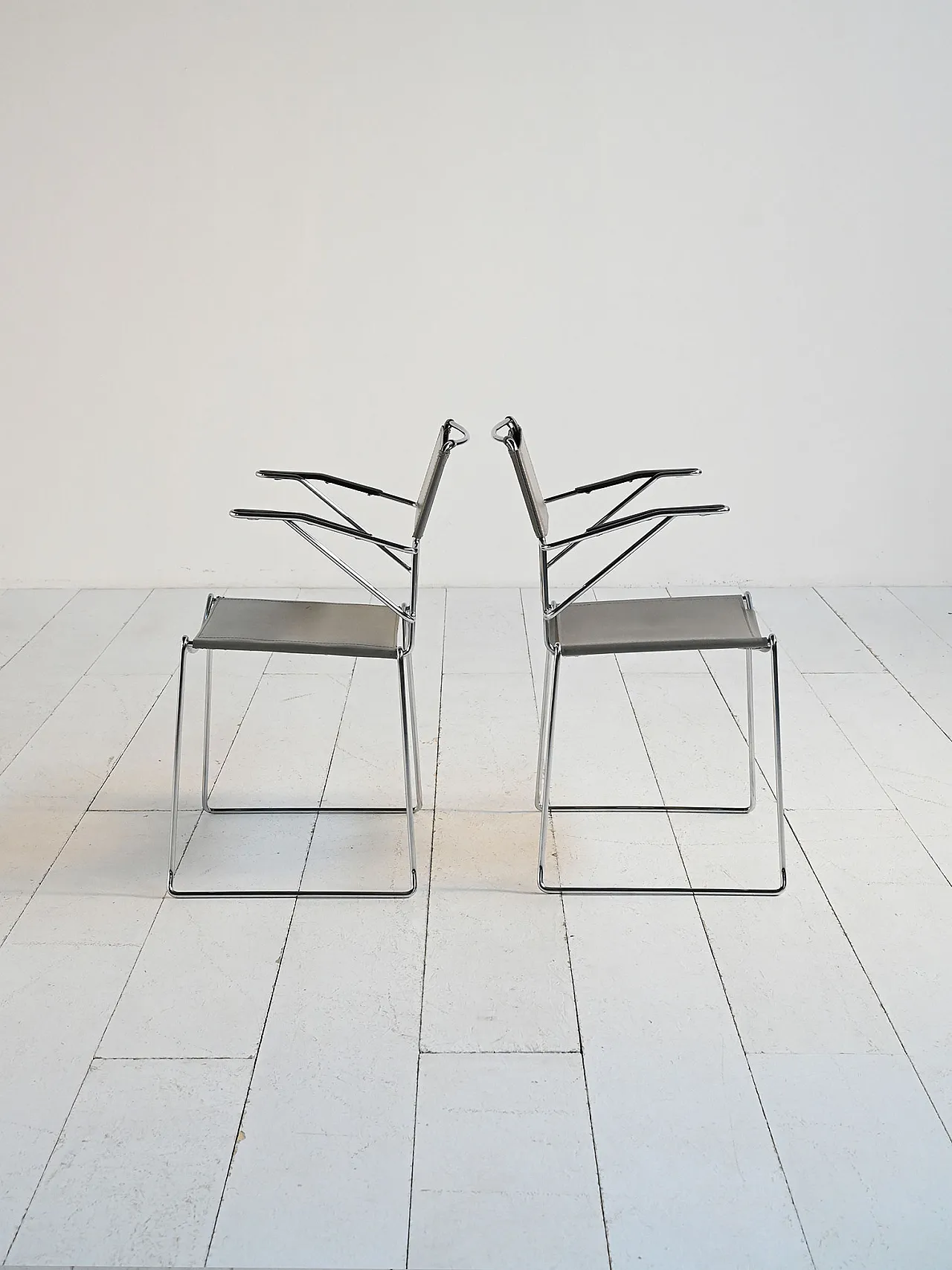 4 Spaghetti chairs by Giandomenico Belotti for Alias, 70s 3