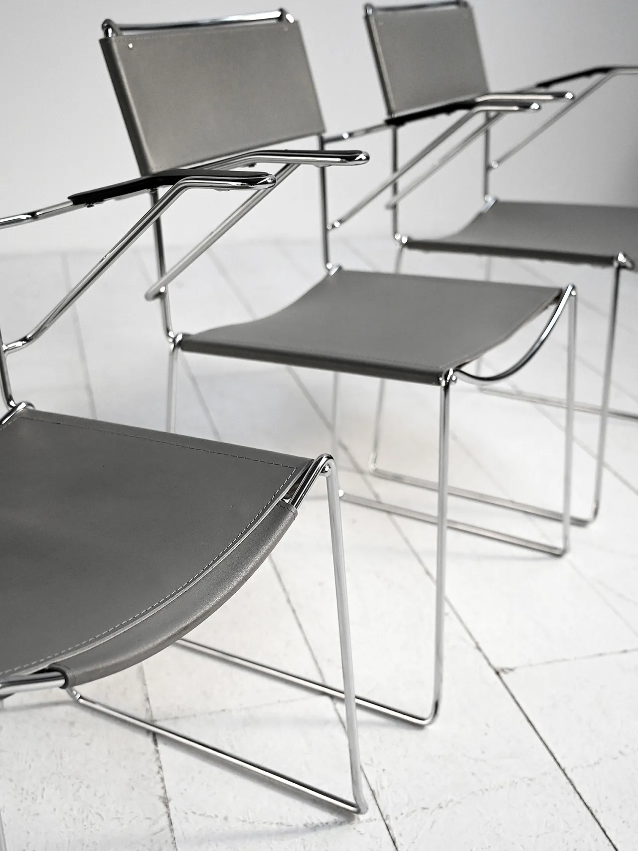 4 Spaghetti chairs by Giandomenico Belotti for Alias, 70s 7