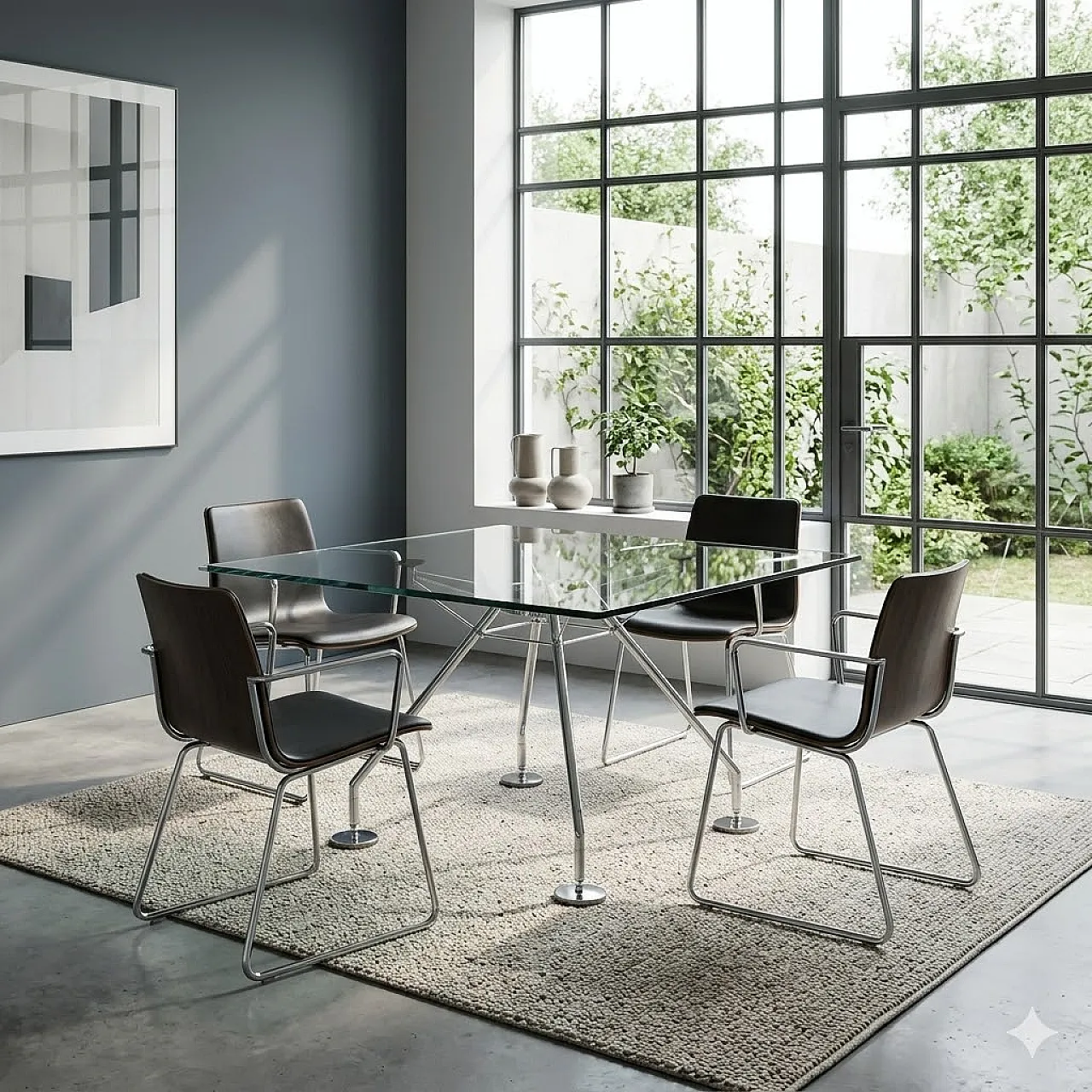Nomos table by Norman Foster for Tecno, 20th century 2