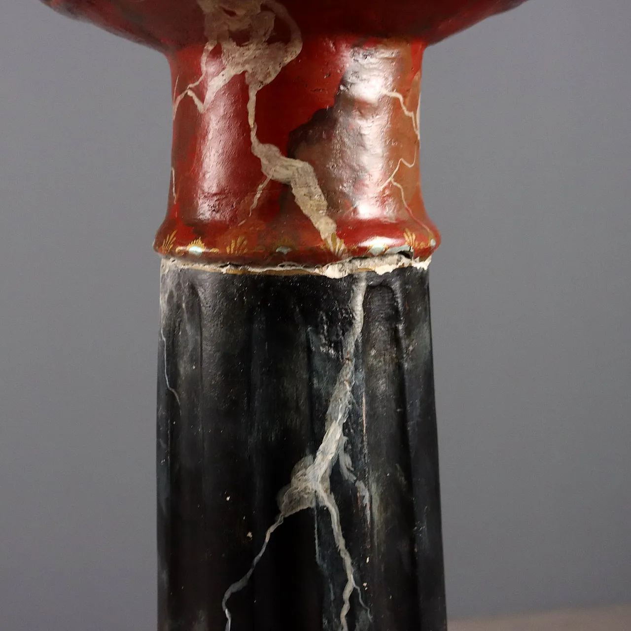 Colonna in cemento dipinta a finto marmo, '900 4