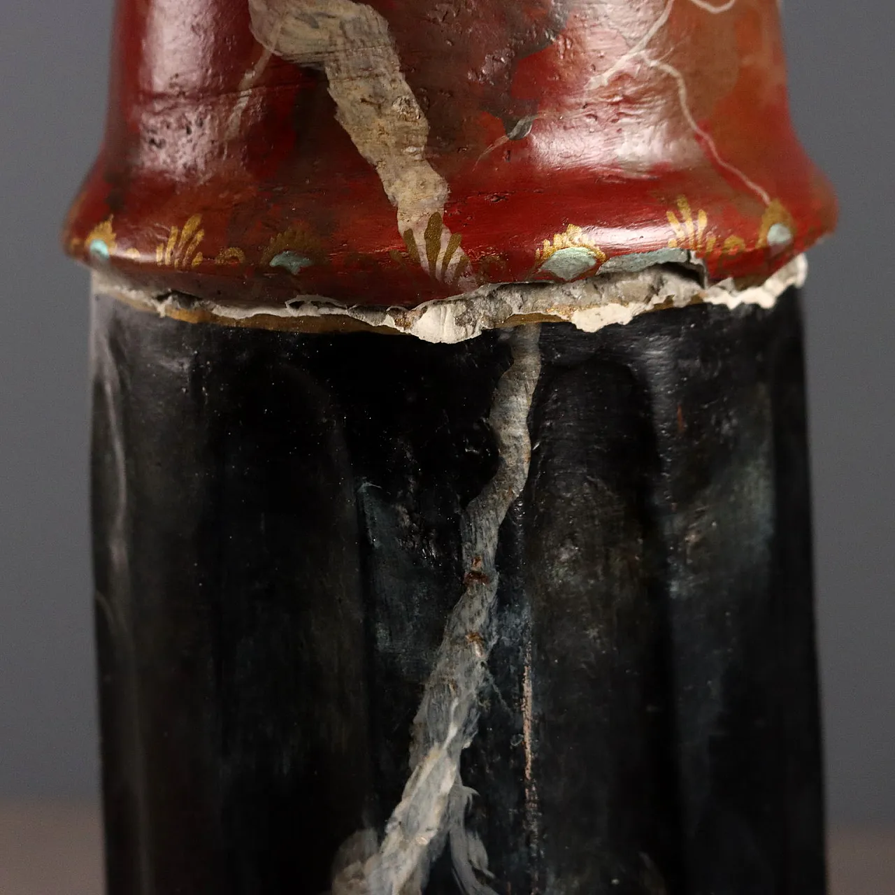 Colonna in cemento dipinta a finto marmo, '900 5