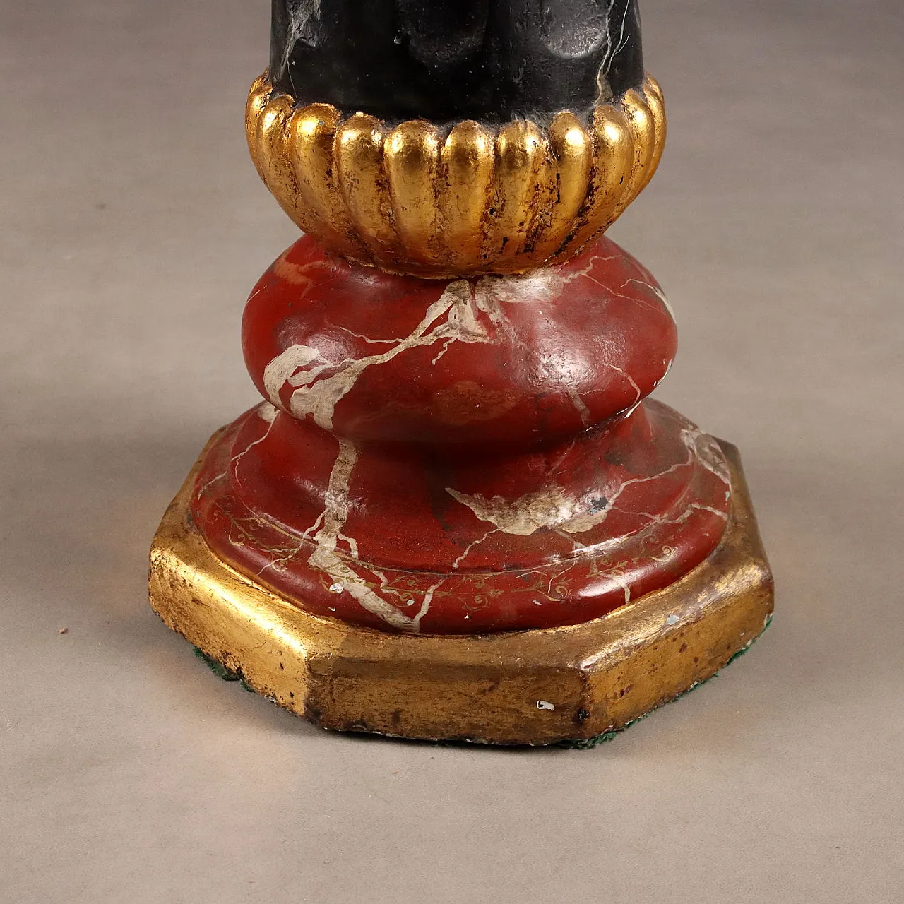 Colonna in cemento dipinta a finto marmo, '900 7