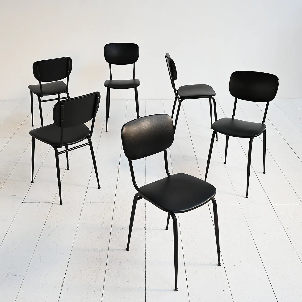 6 of chairs by Olivetti, 70s 2