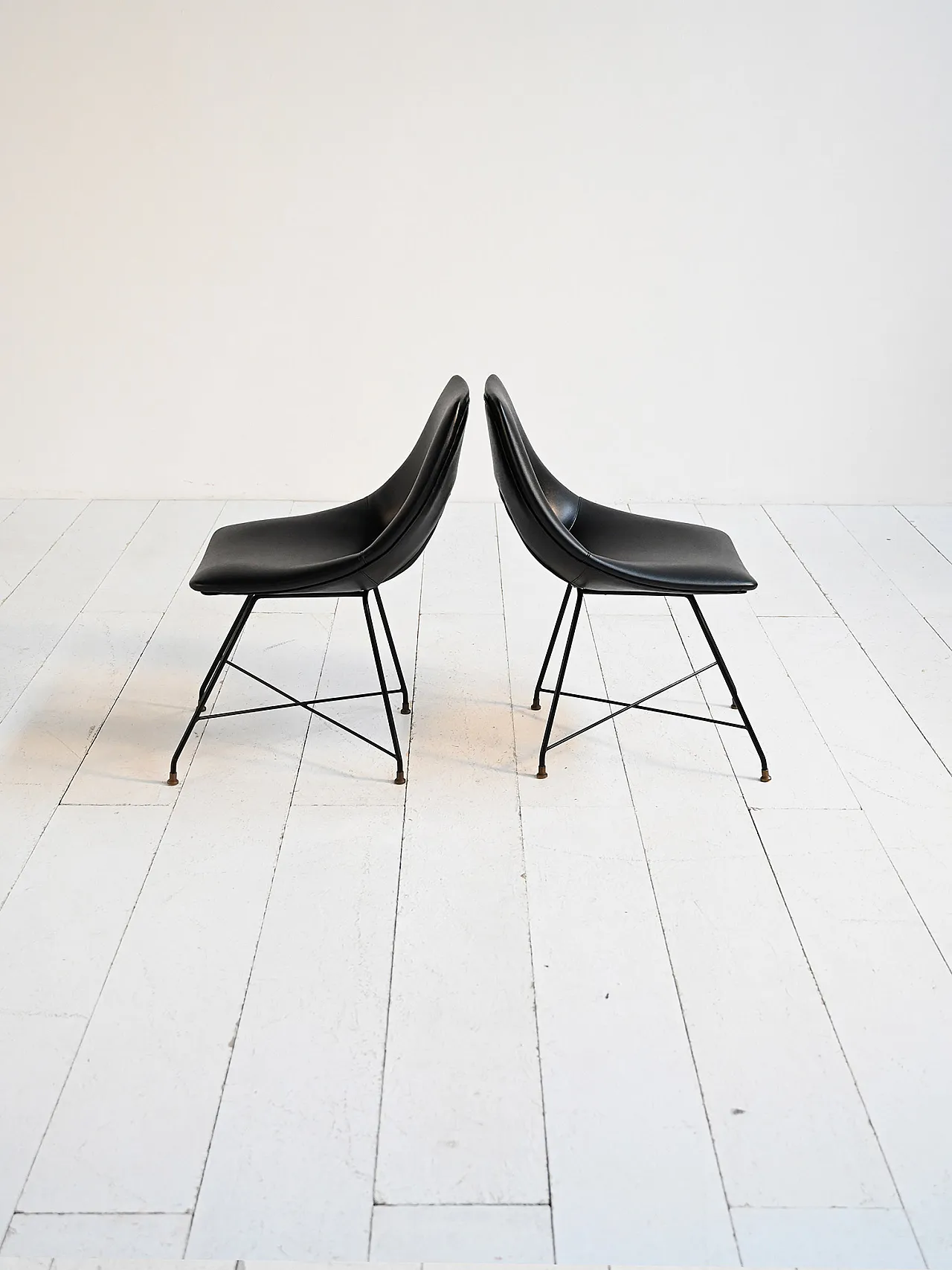 Pair of Cosmos chairs by Augusto Bozzi, 50s 4