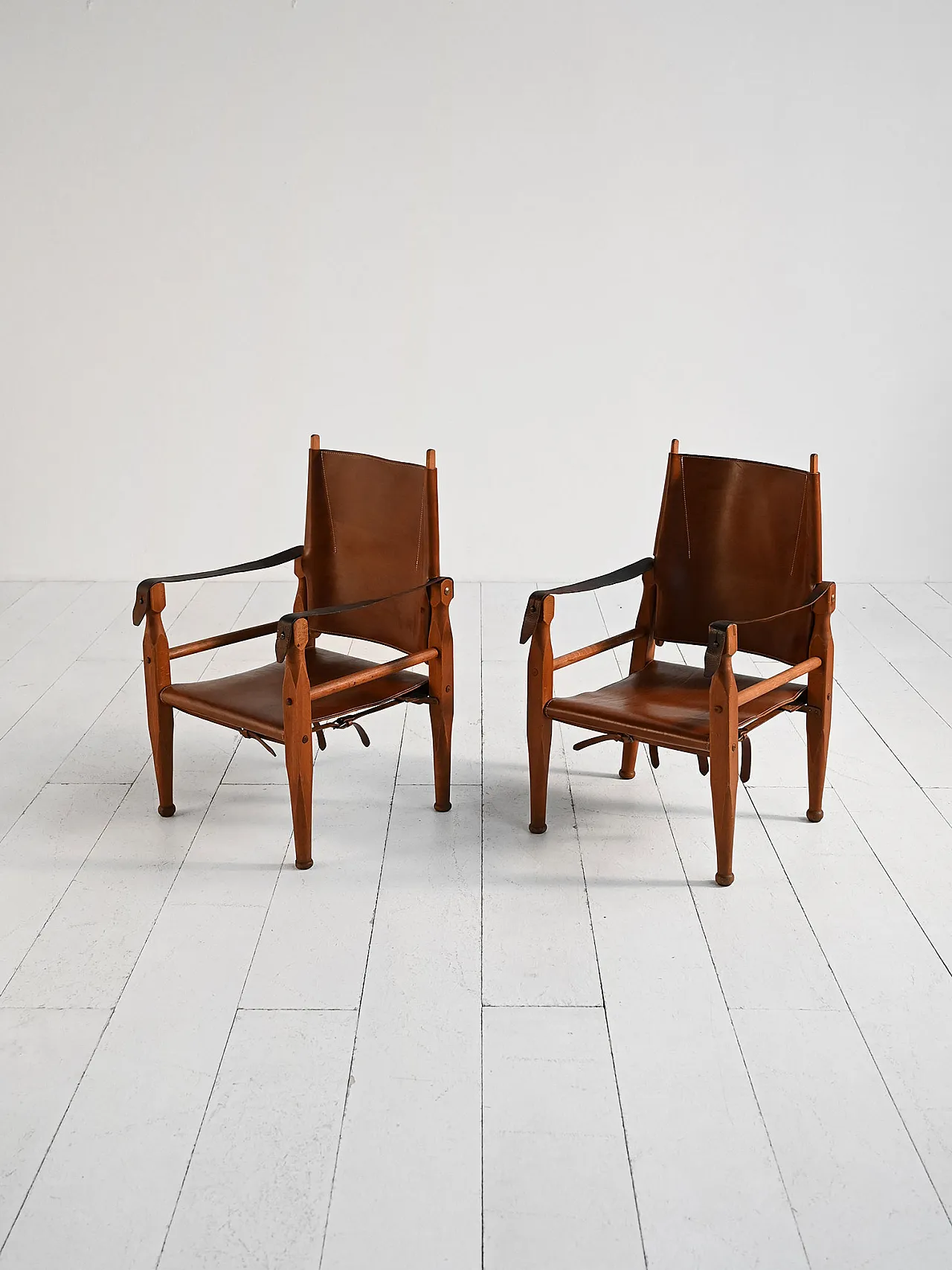 Pair of Safari chairs, 1950s 3