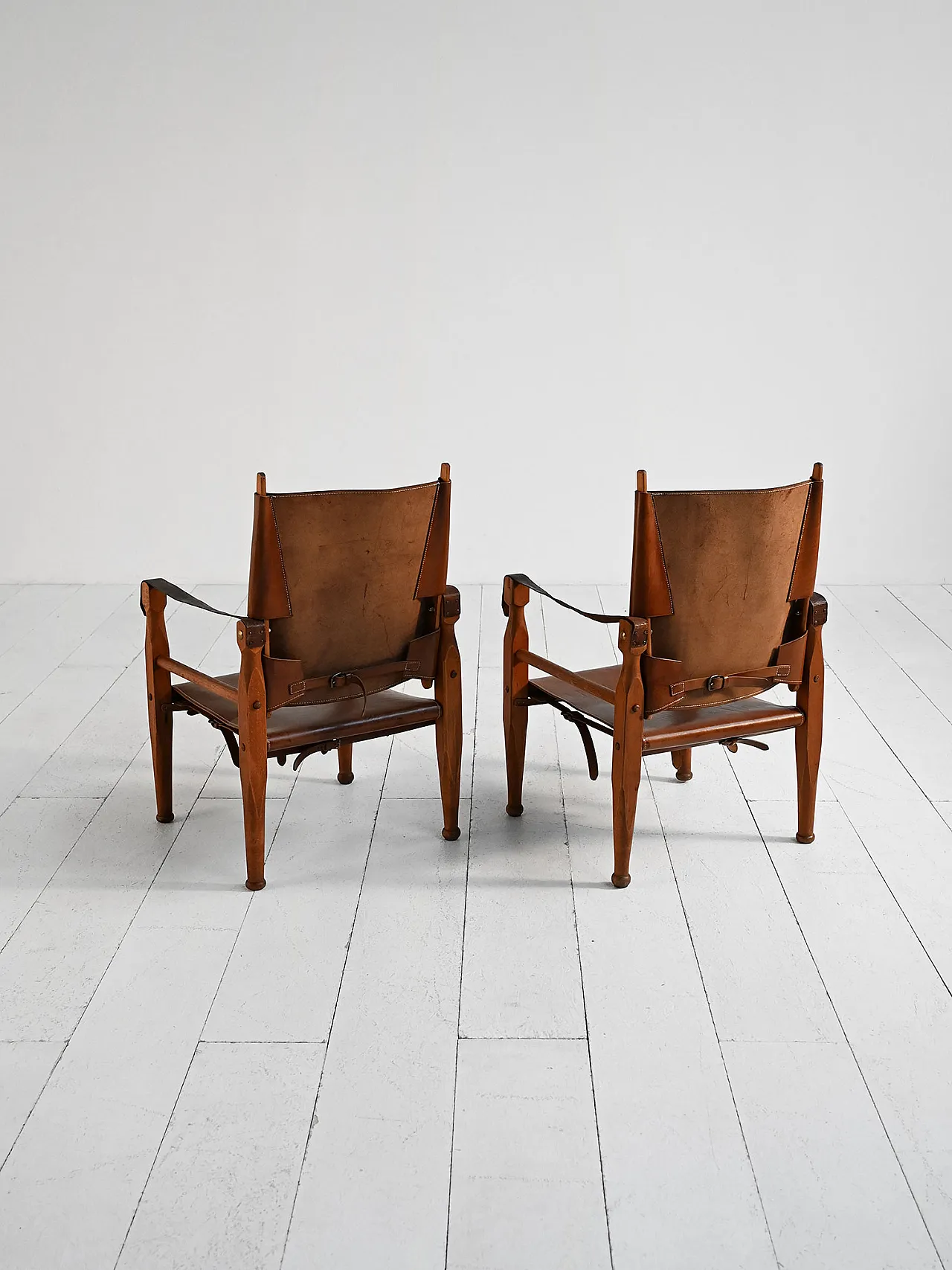 Pair of Safari chairs, 1950s 4