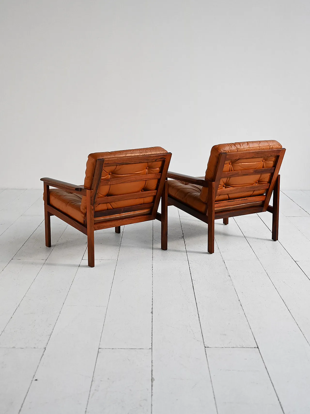 Capella armchairs Illum Wikkelsø Denmark, 1960s 5