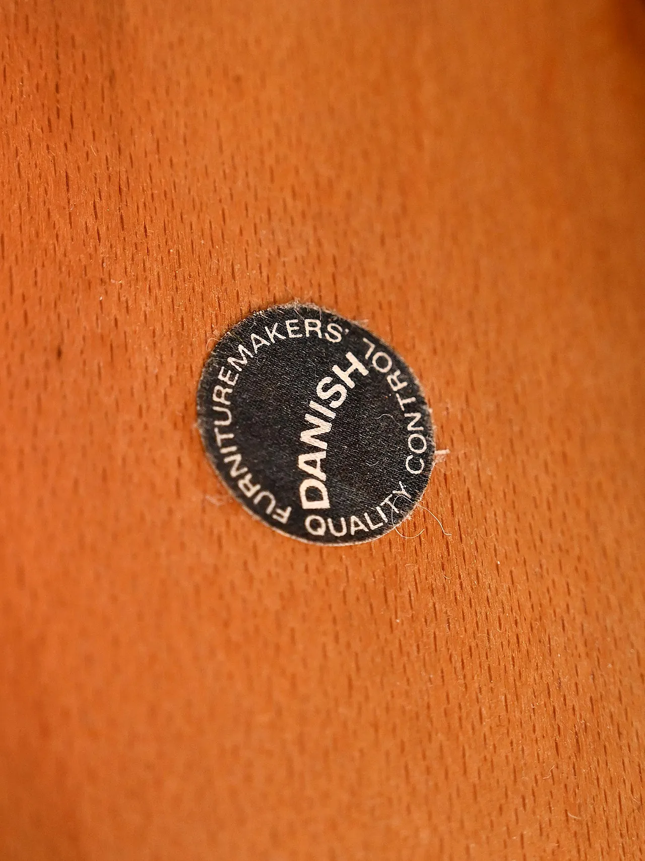 Pair of scandinavian stools in teak and sheepskin, 1960s 7