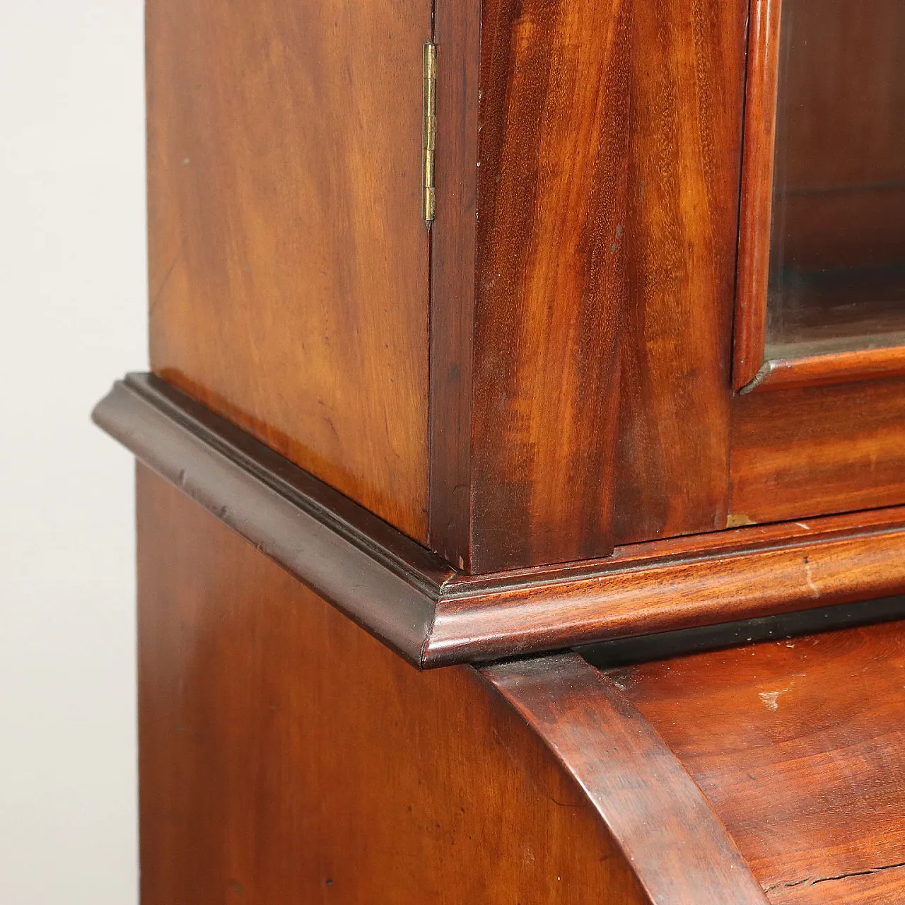 Credenza in mogano con anta a rullo, '800 6