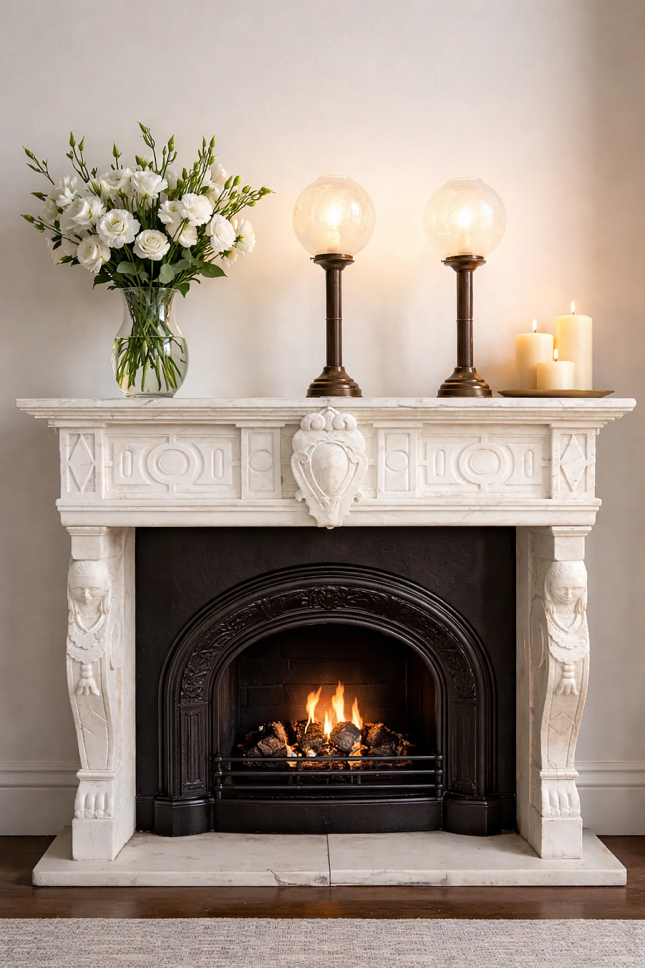 Pair of DHR Rotterdam candlesticks in brass and glass, 1930s 1