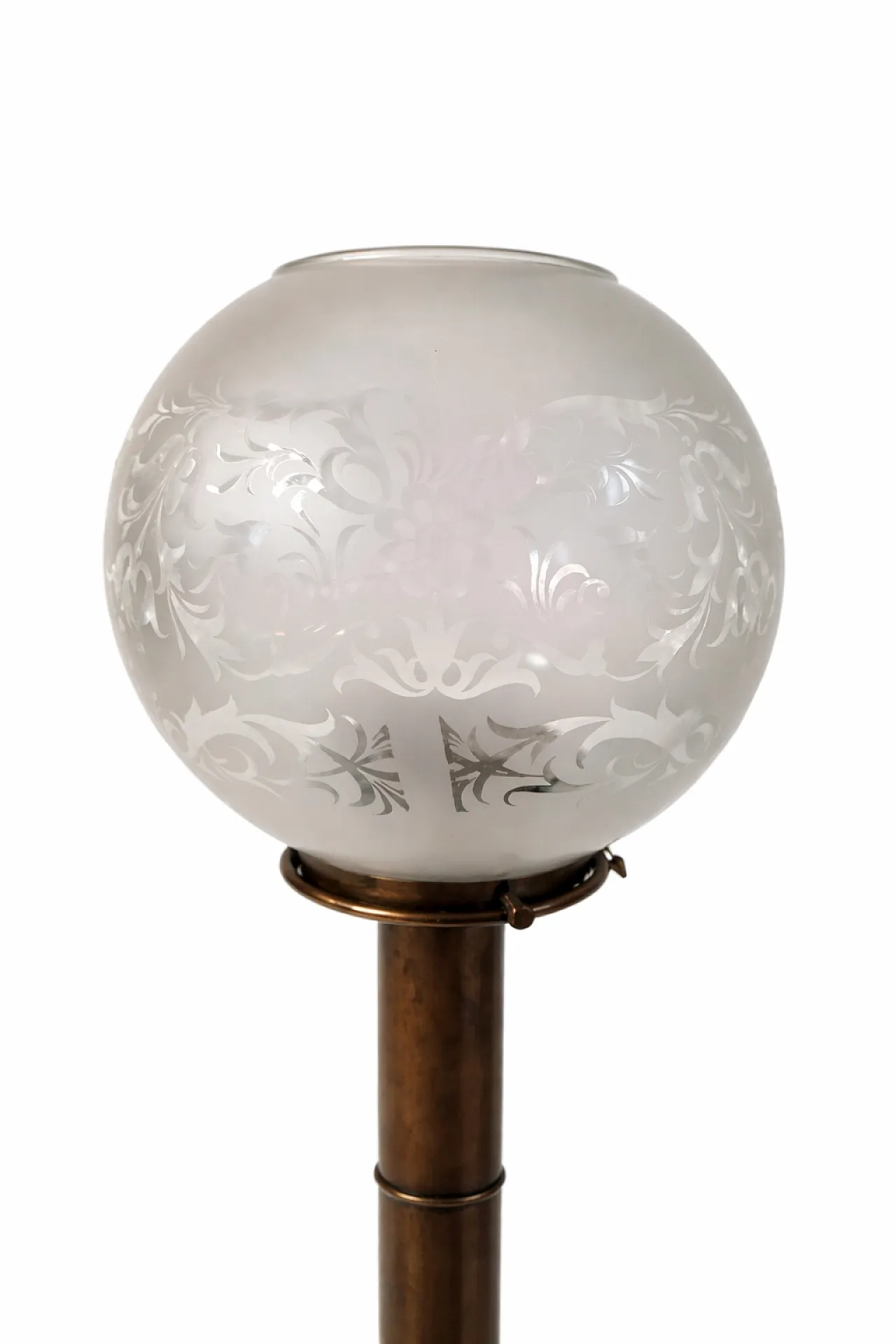 Pair of DHR Rotterdam candlesticks in brass and glass, 1930s 5