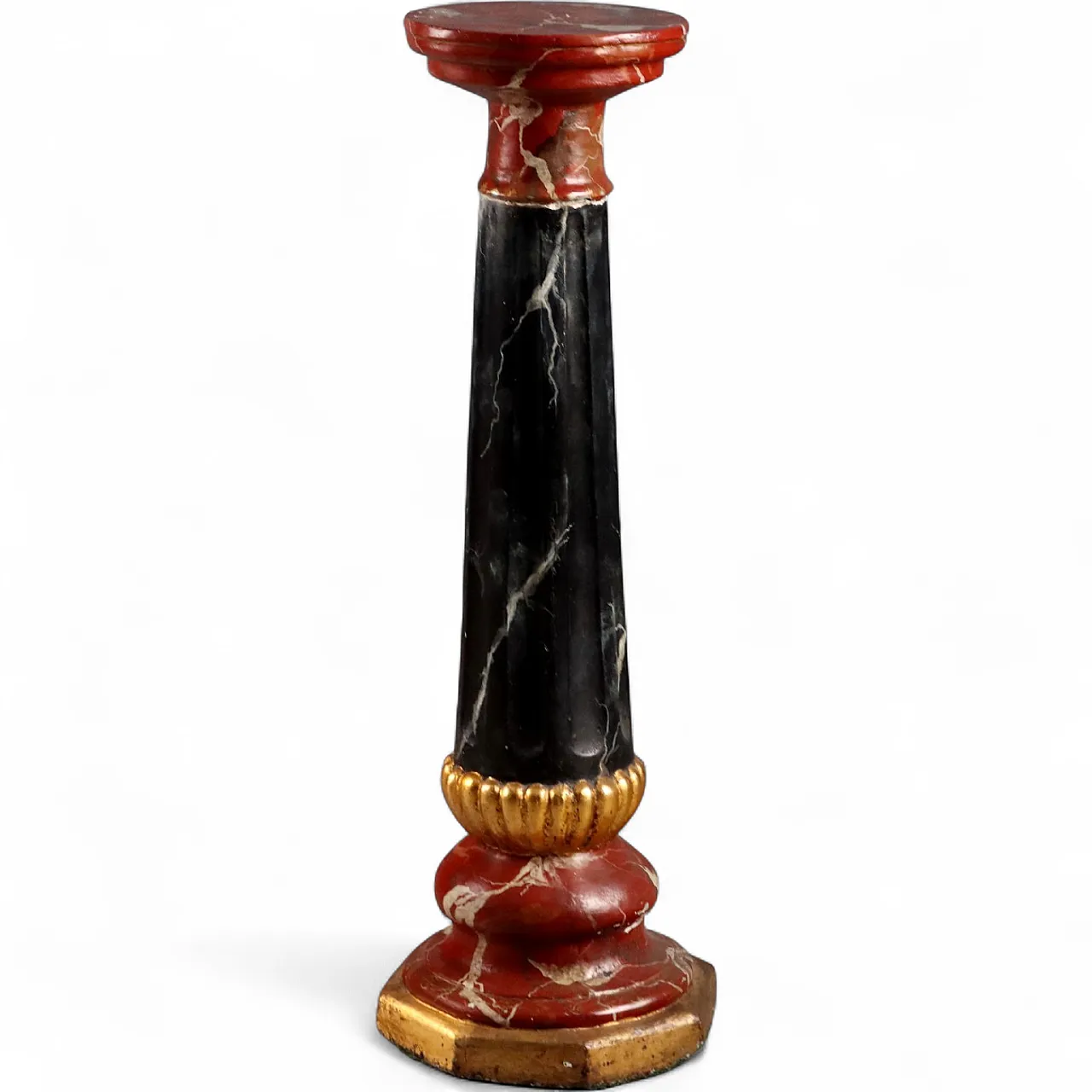 Colonna in cemento dipinta a finto marmo, '900 8