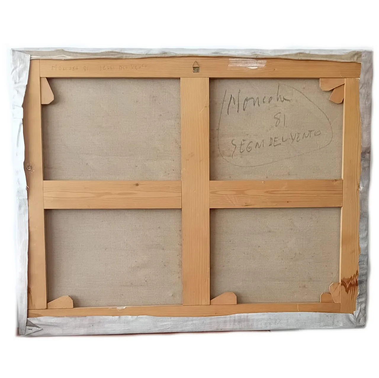 Dipinto Di Ignazio Moncada Segni Del Vento 1981 2