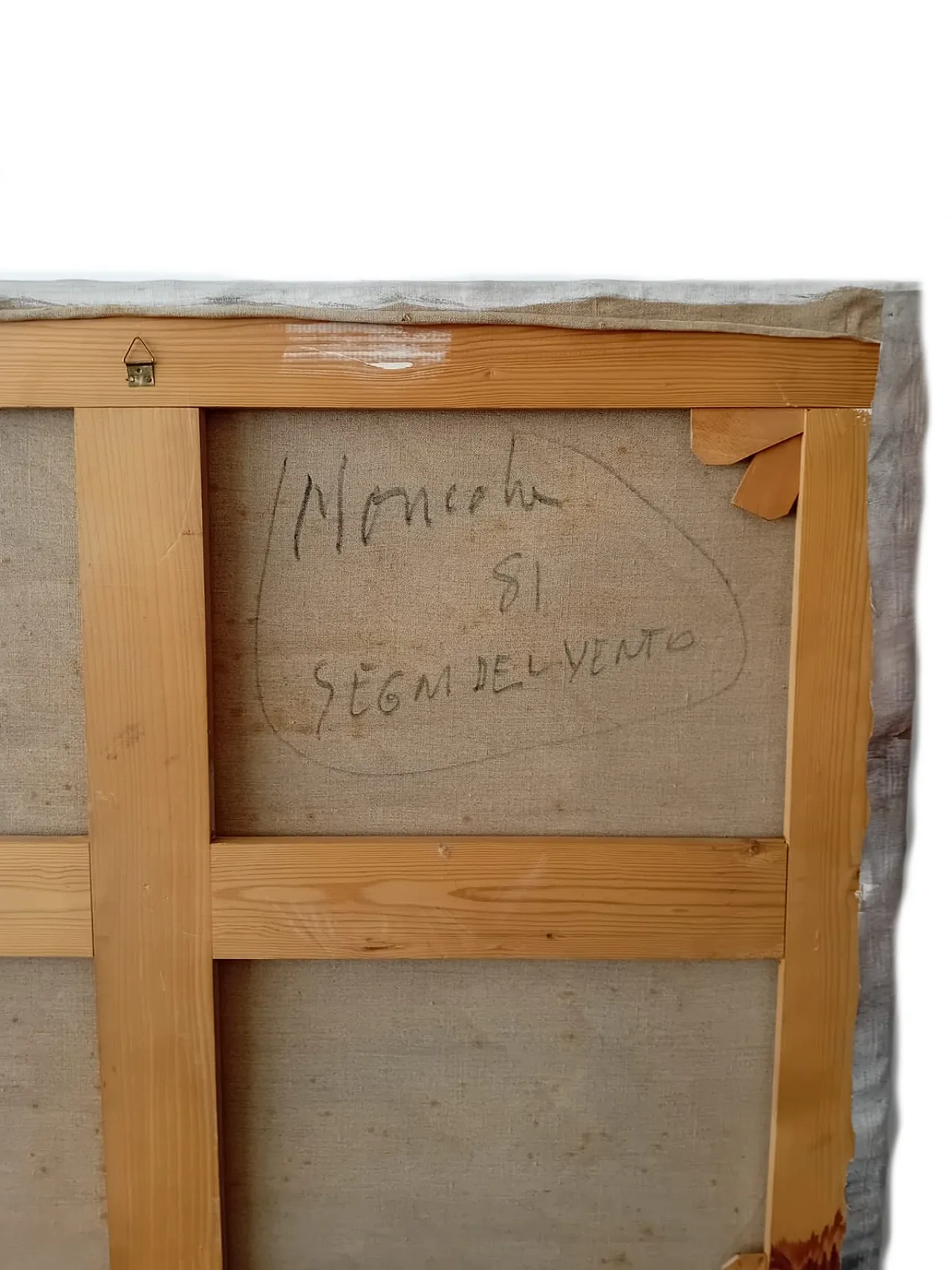 Dipinto Di Ignazio Moncada Segni Del Vento 1981 3