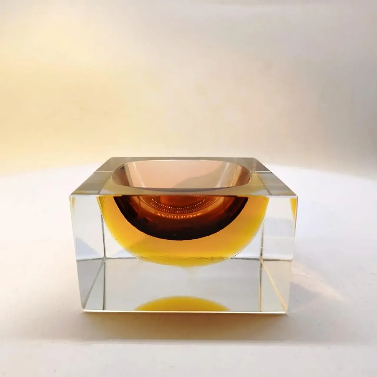 Posacenere in vetro di Murano di Flavio Poli per Seguso, anni '60 1