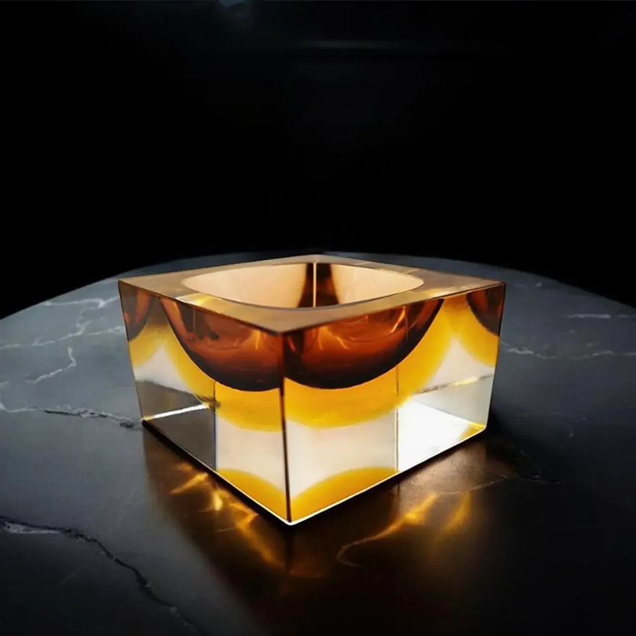 Posacenere in vetro di Murano di Flavio Poli per Seguso, anni '60 2