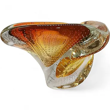 Centerpiece in Murano glass with air bubble, 1950s