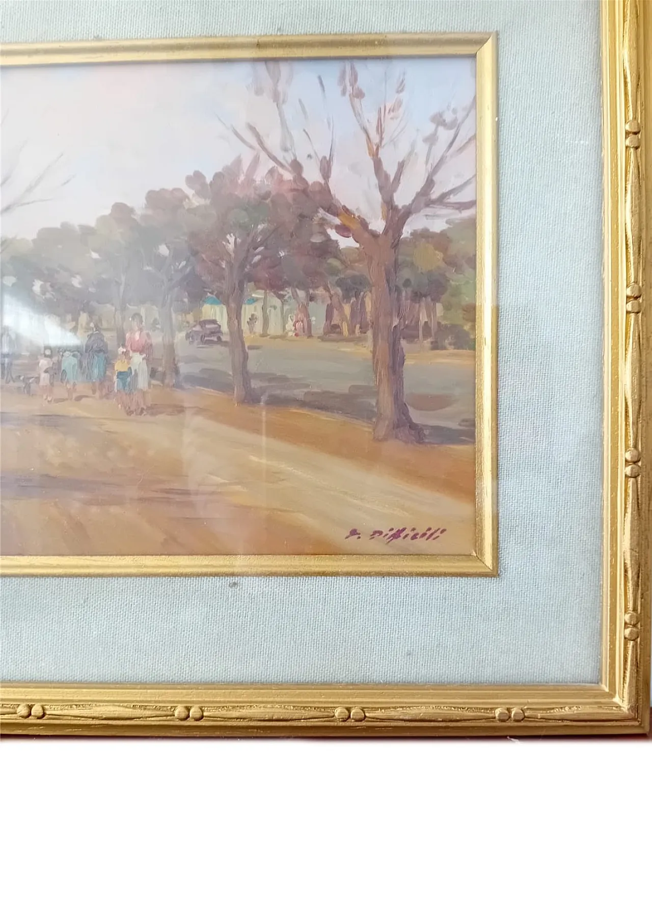 Dipinto di Sergio Difficili in cornice, anni '70 2