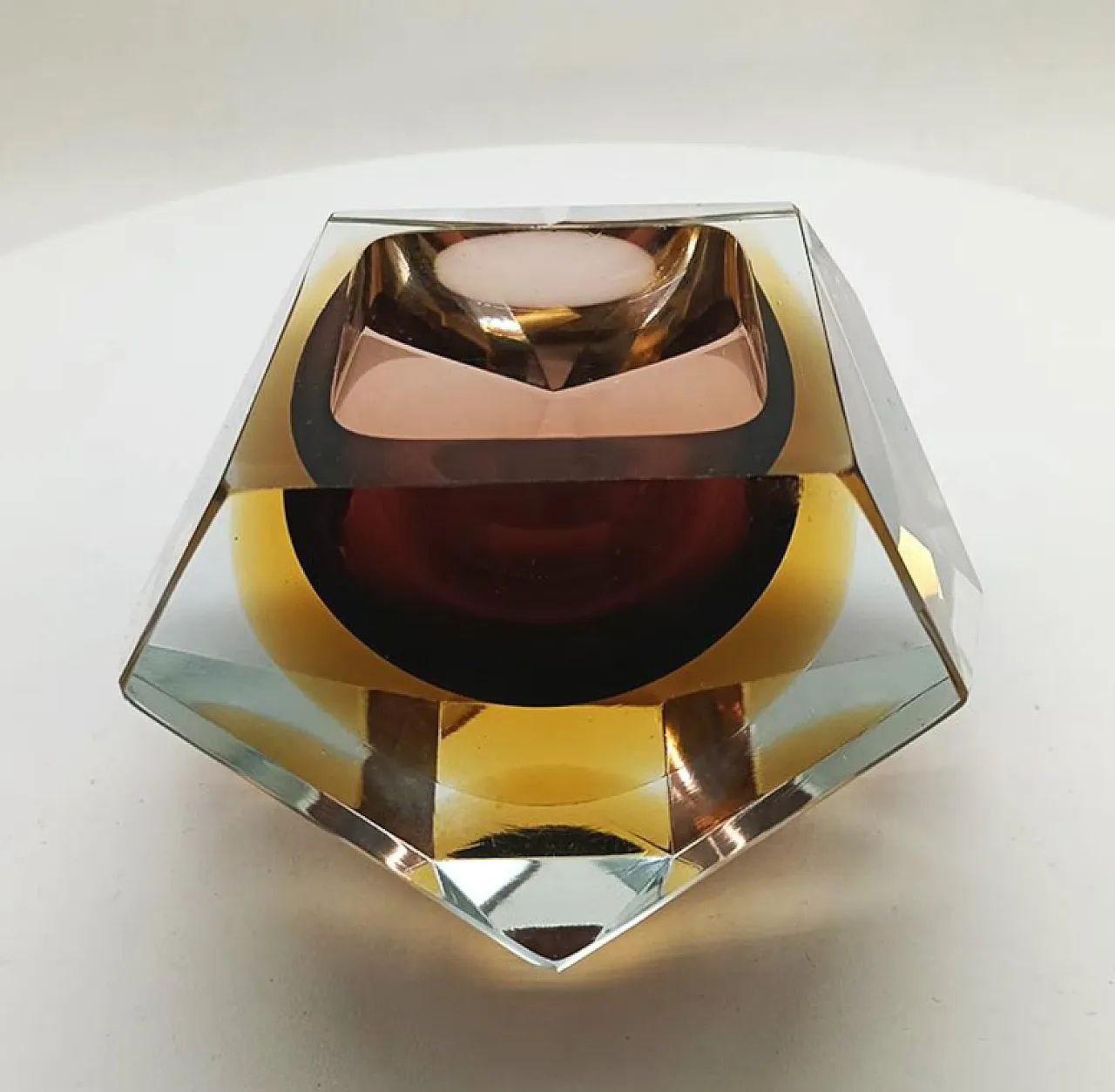 Posacenere in vetro di Murano di Flavio Poli per Seguso, anni '60 1