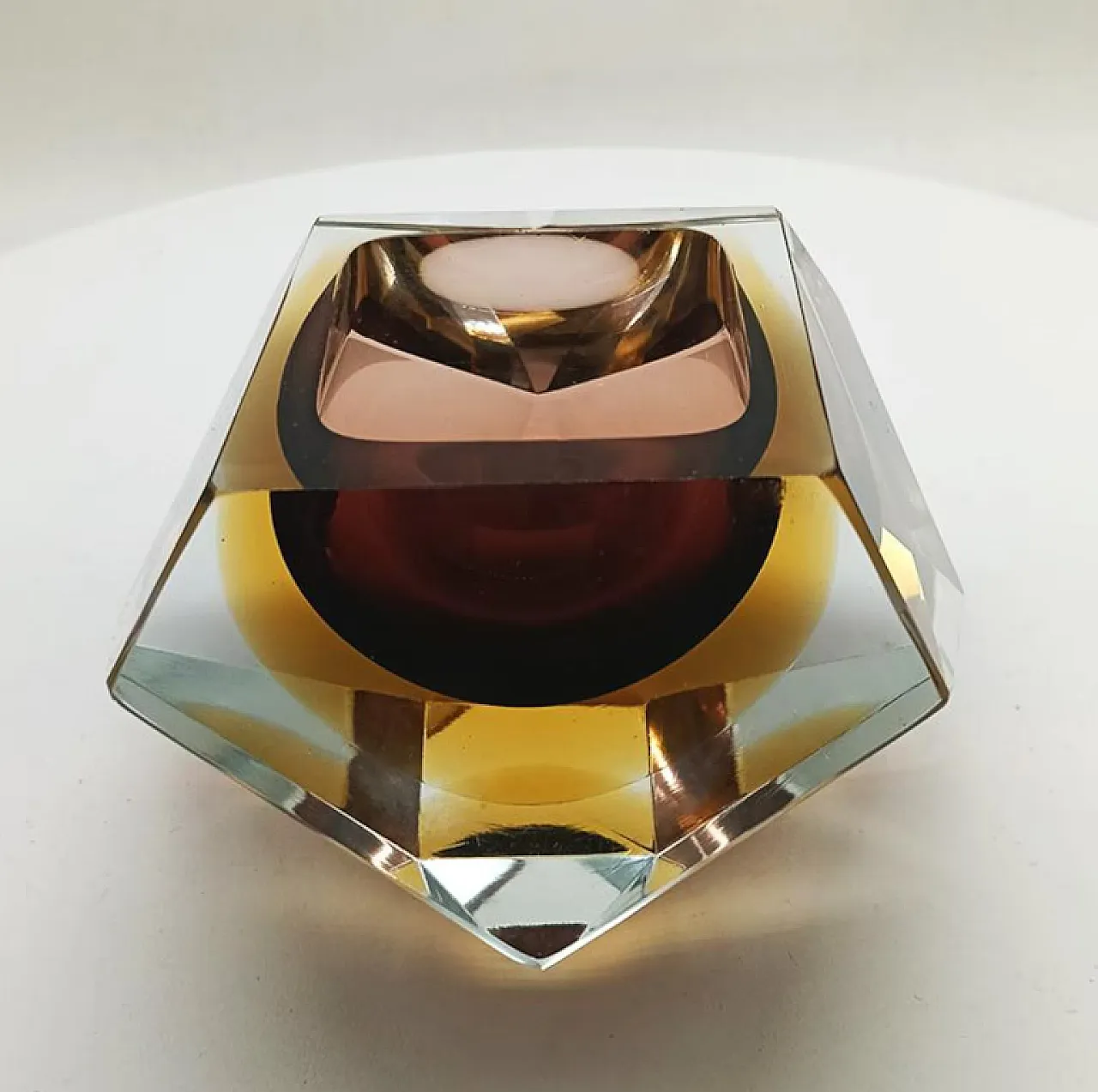 Posacenere in vetro di Murano di Flavio Poli per Seguso, anni '60 3